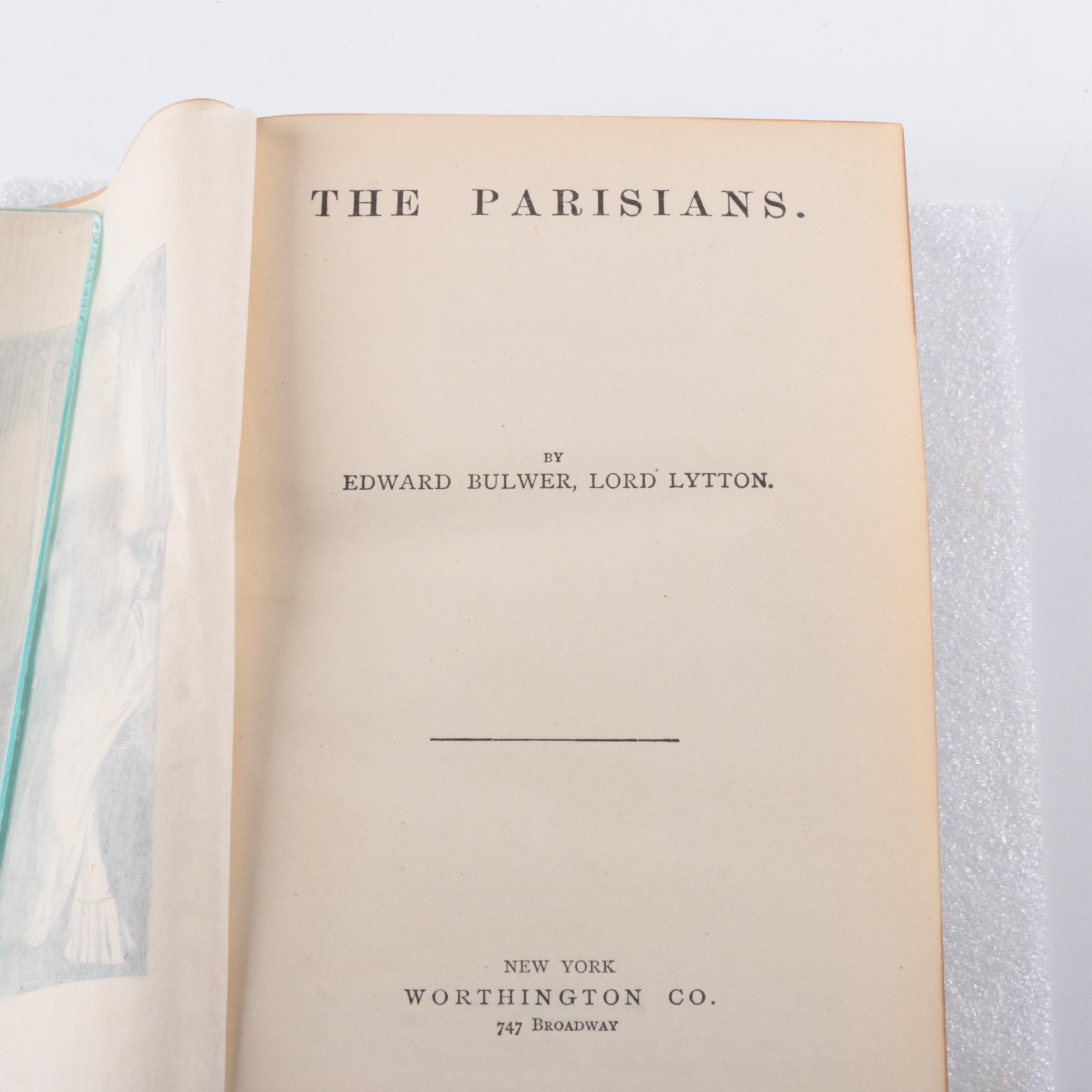 Antique Multi-Volume Set of Works by Edward Bulwer Lytton