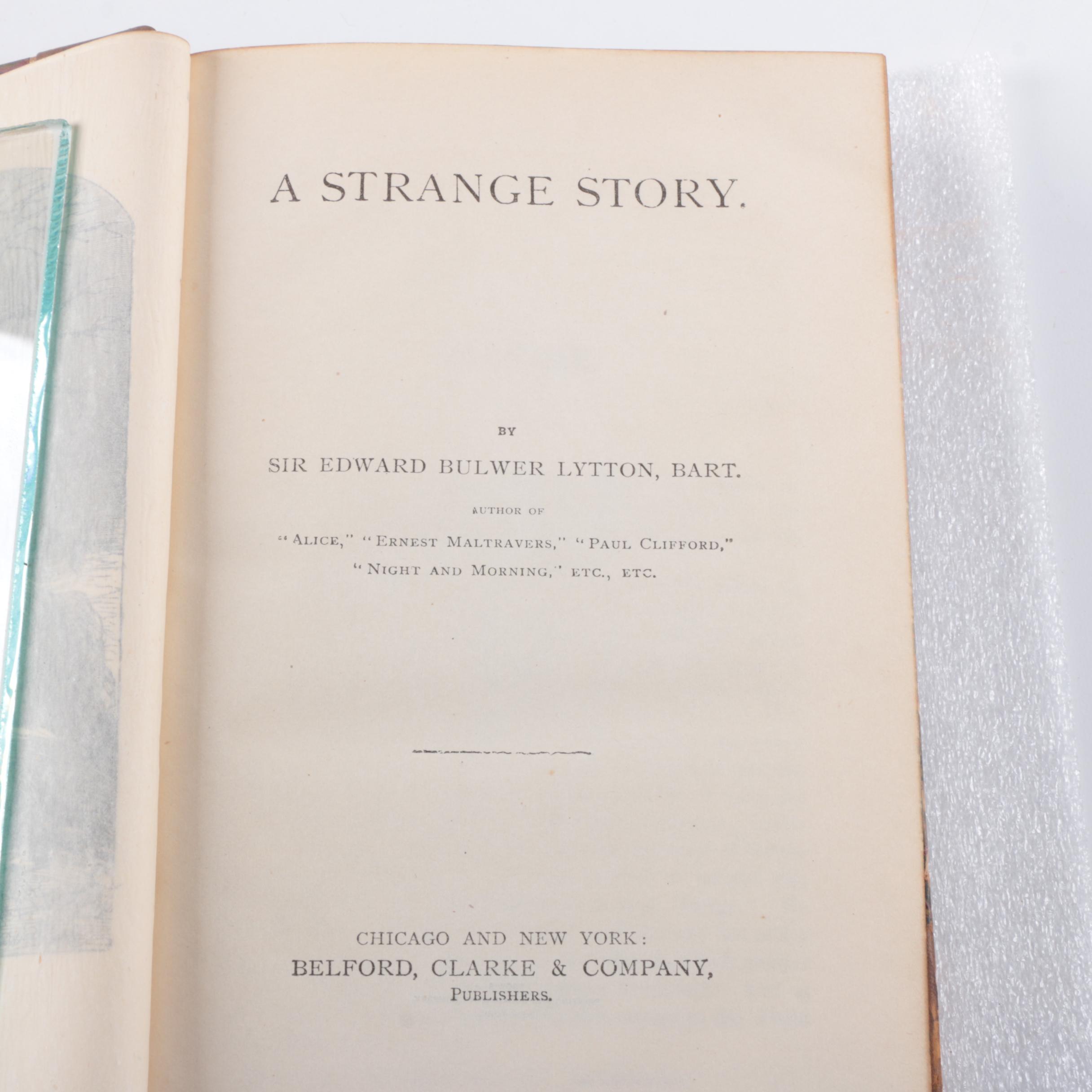 Antique Multi-Volume Set of Works by Edward Bulwer Lytton
