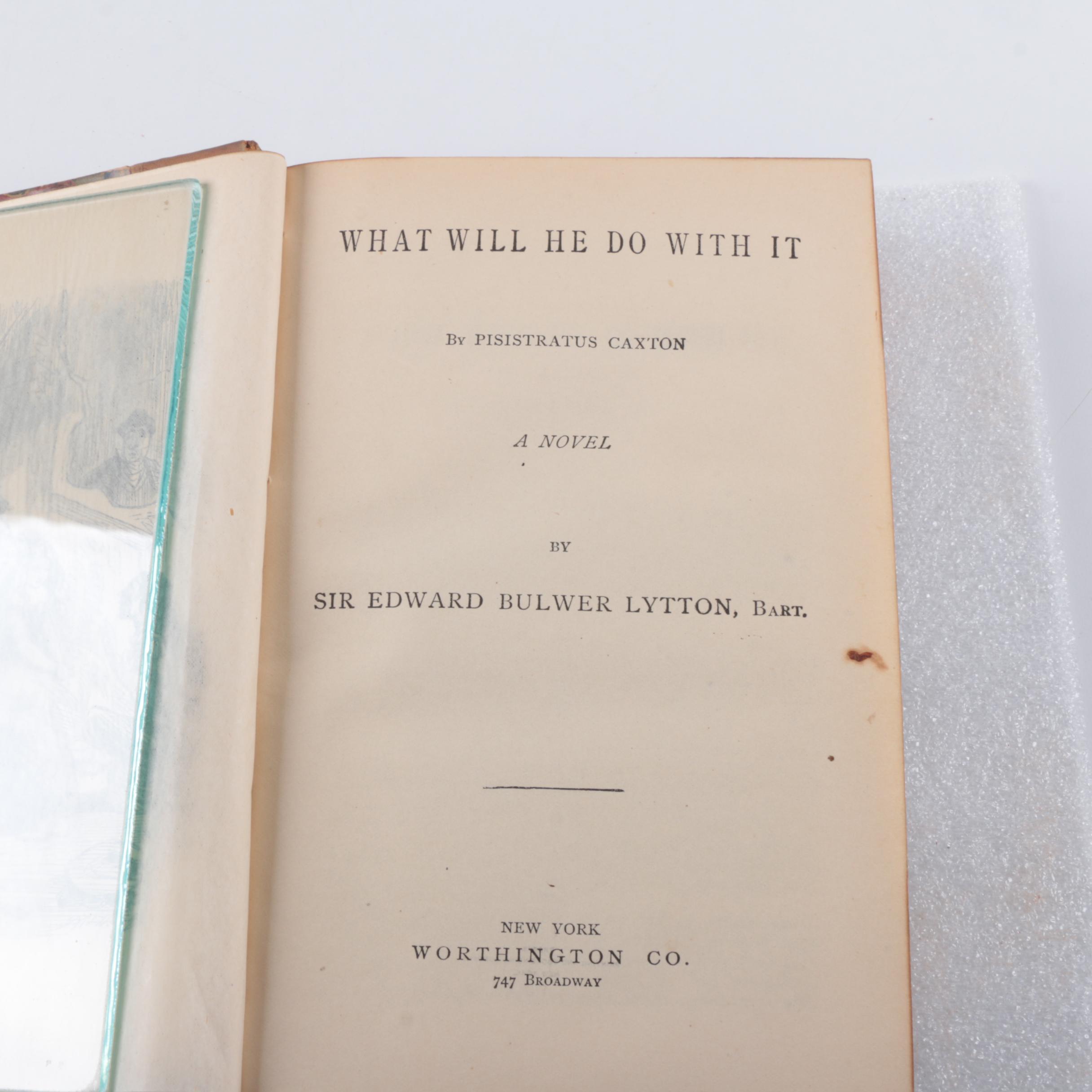 Antique Multi-Volume Set of Works by Edward Bulwer Lytton