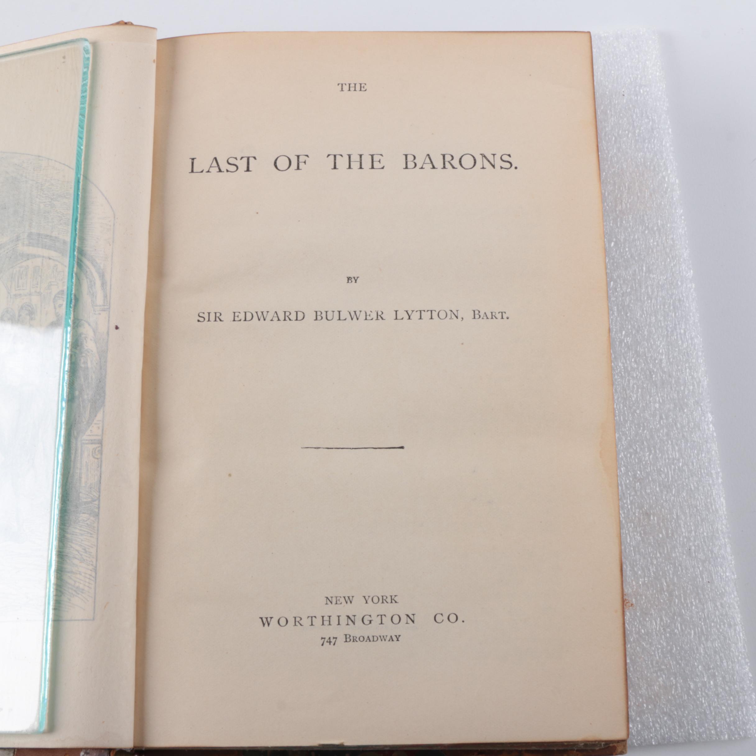 Antique Multi-Volume Set of Works by Edward Bulwer Lytton