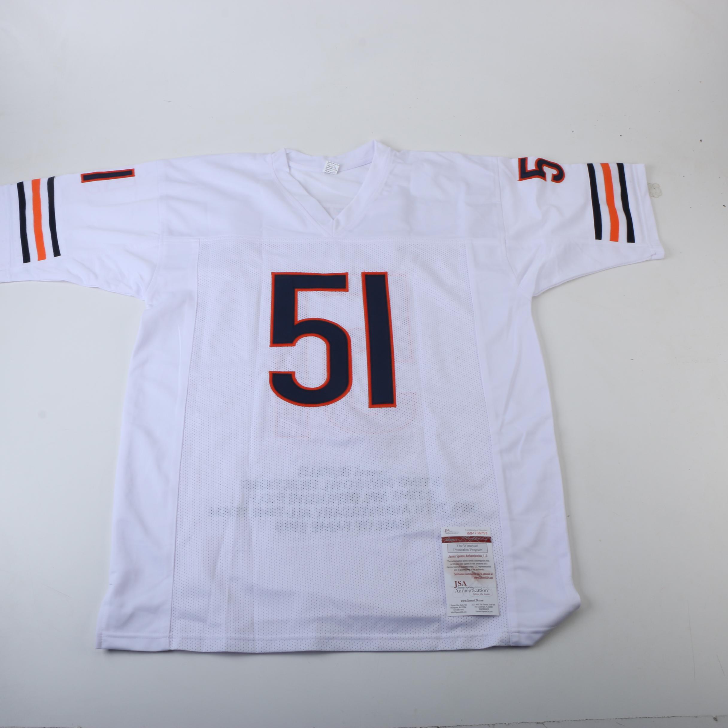Dick Butkus Autographed Football Jersey - JSA COA