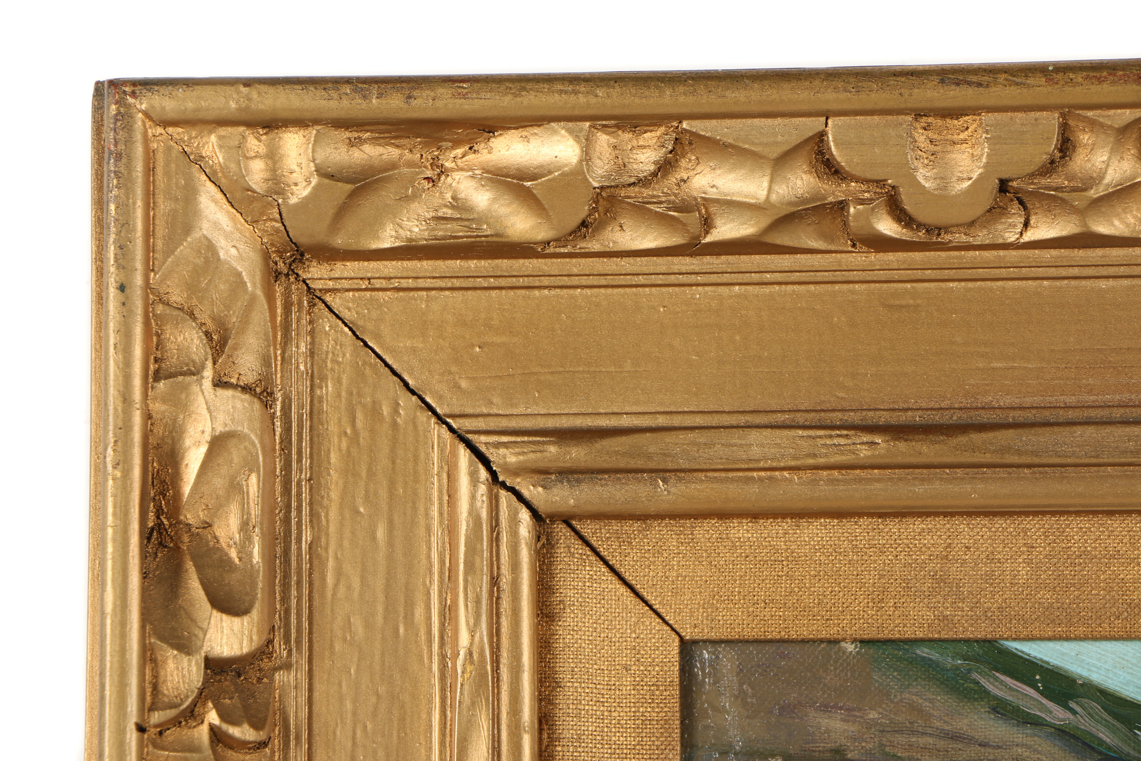 Oil Painting Garden Scene