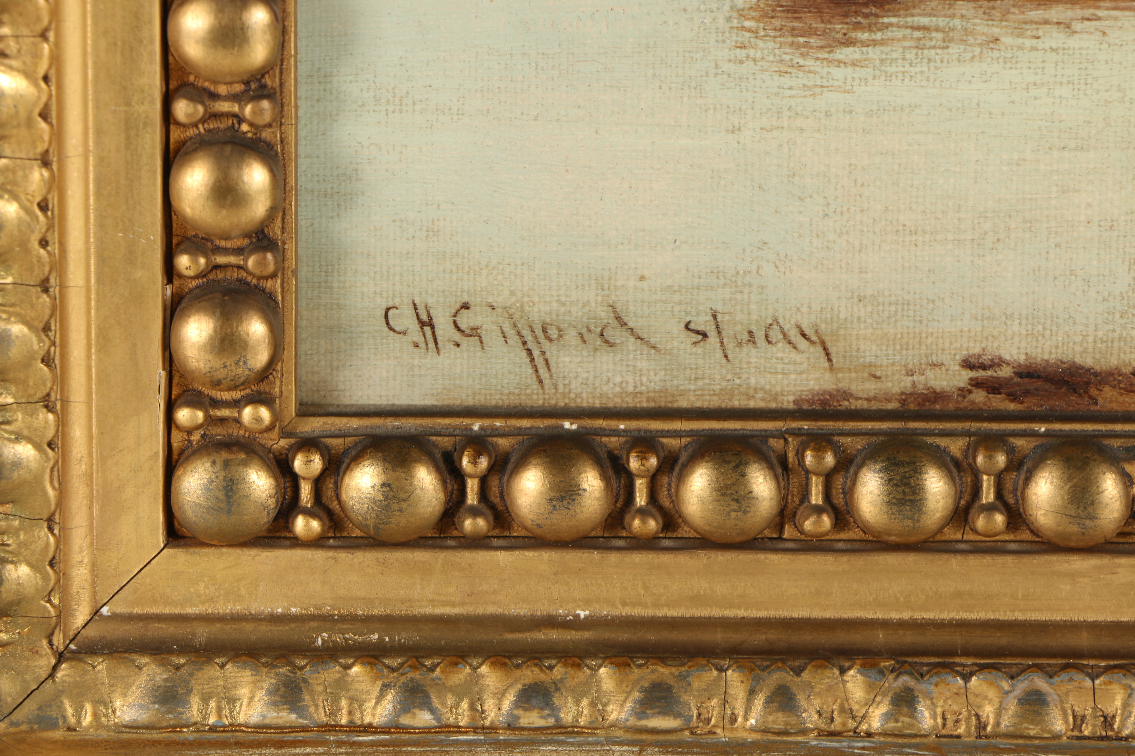 Charles Henry Gifford Oil Painting "New Bedford from Gifford's Wharf"