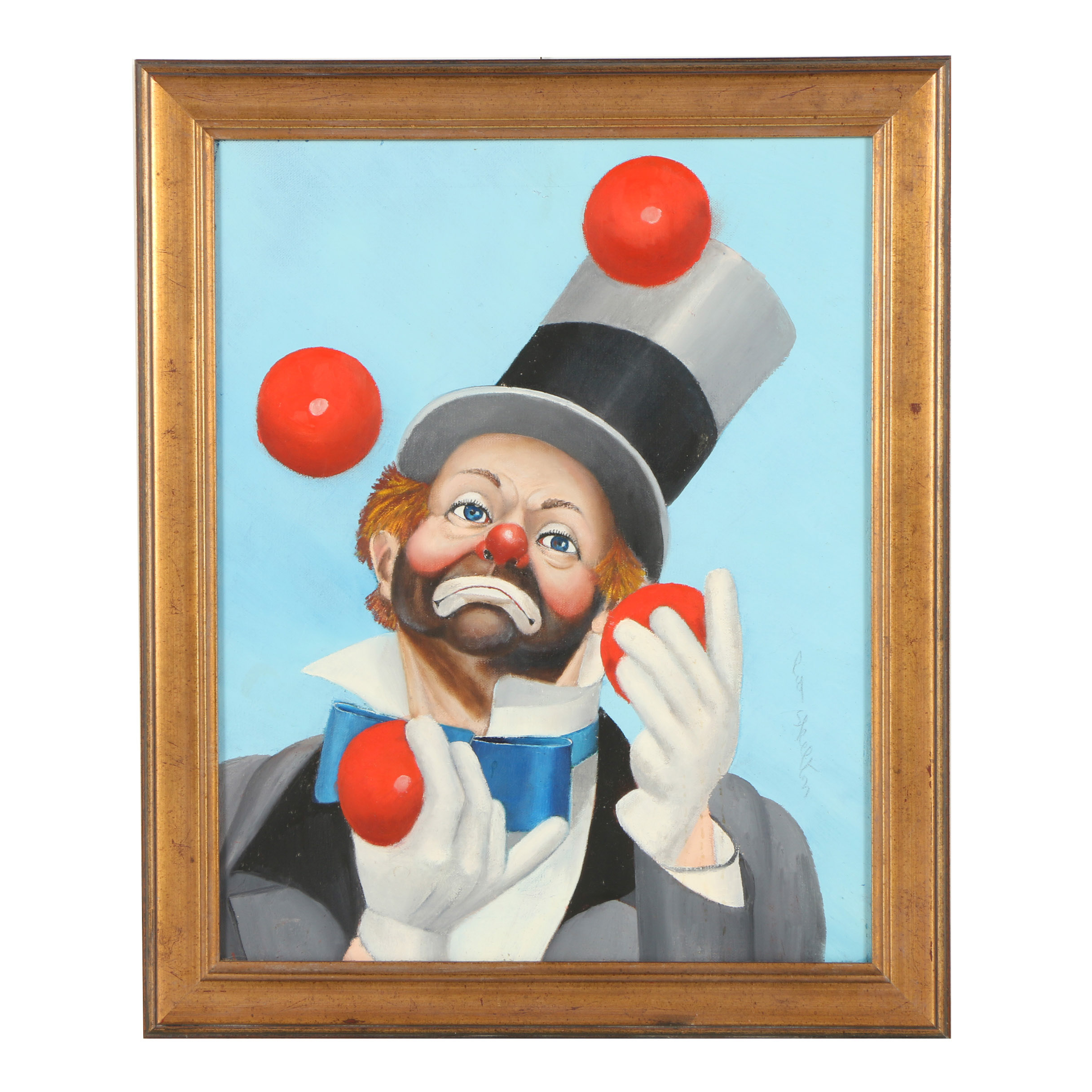 Red Skelton Oil Painting "Juggler"