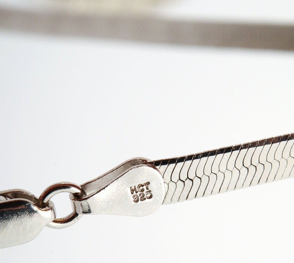 Sterling Silver Herringbone and Rope Chain Jewelry