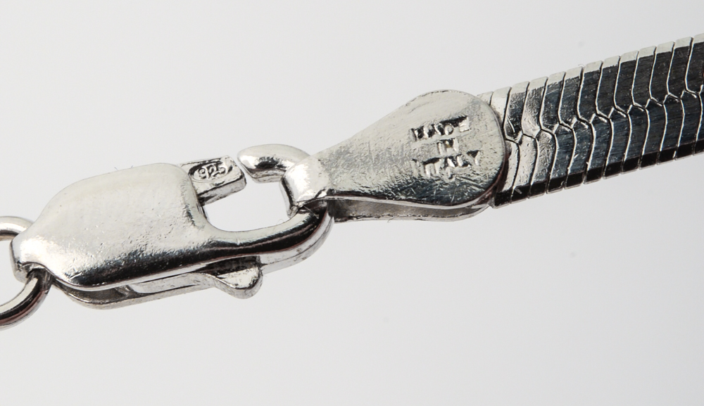 Sterling Silver Herringbone and Rope Chain Jewelry