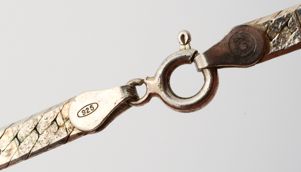 Sterling Silver Herringbone and Rope Chain Jewelry