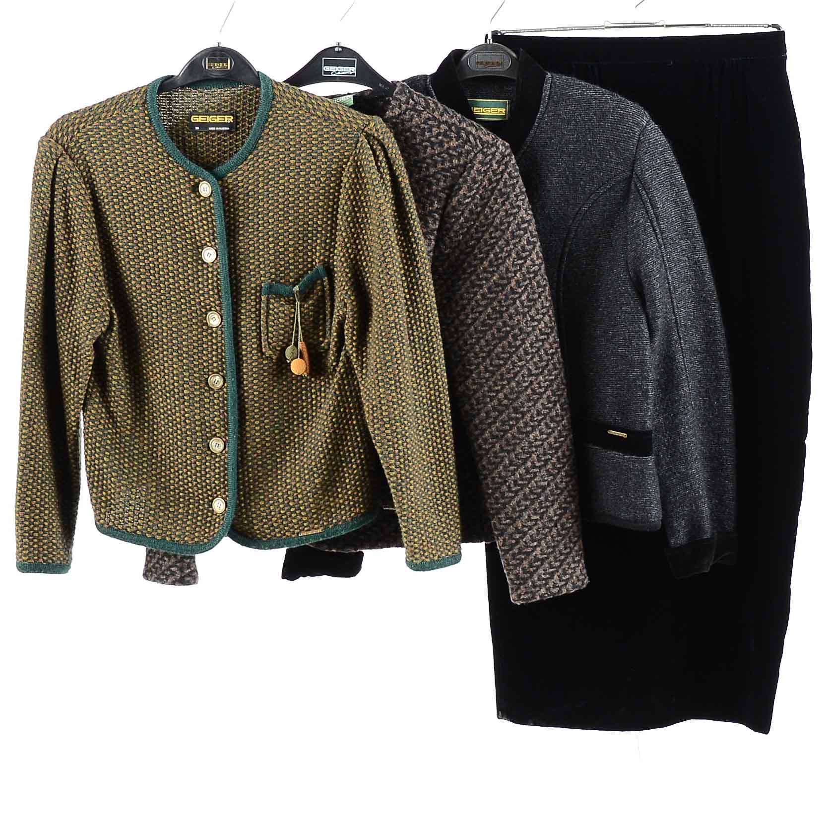 Women's Wool Businesswear by Geiger and DKNY Skirt