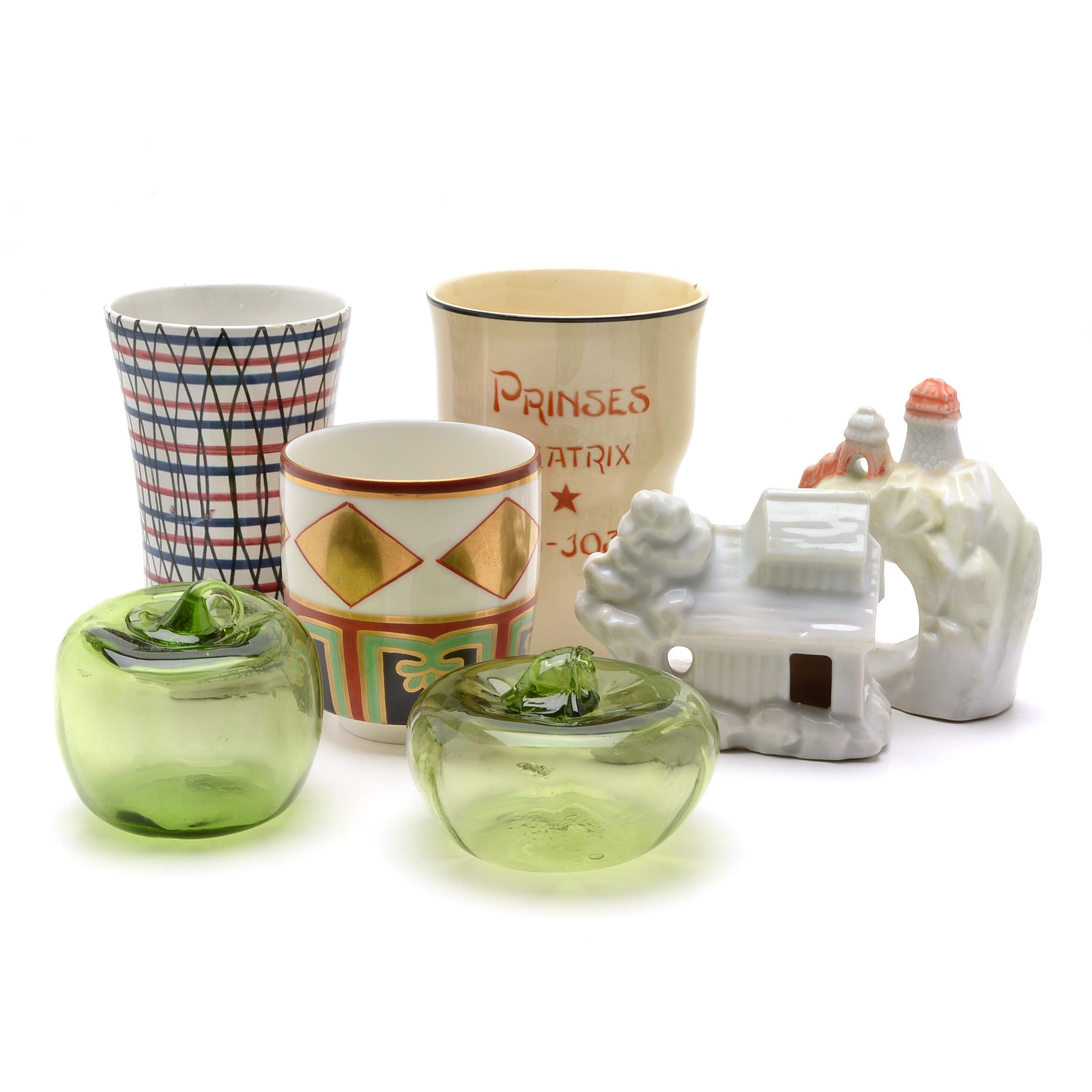 Grouping of Collectibles Including Princess Beatrice Commemorative Birth Cup