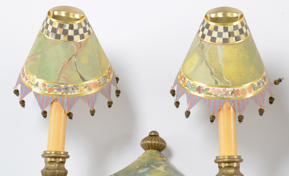 MacKenzie-Childs Pair of Double Wall Sconces