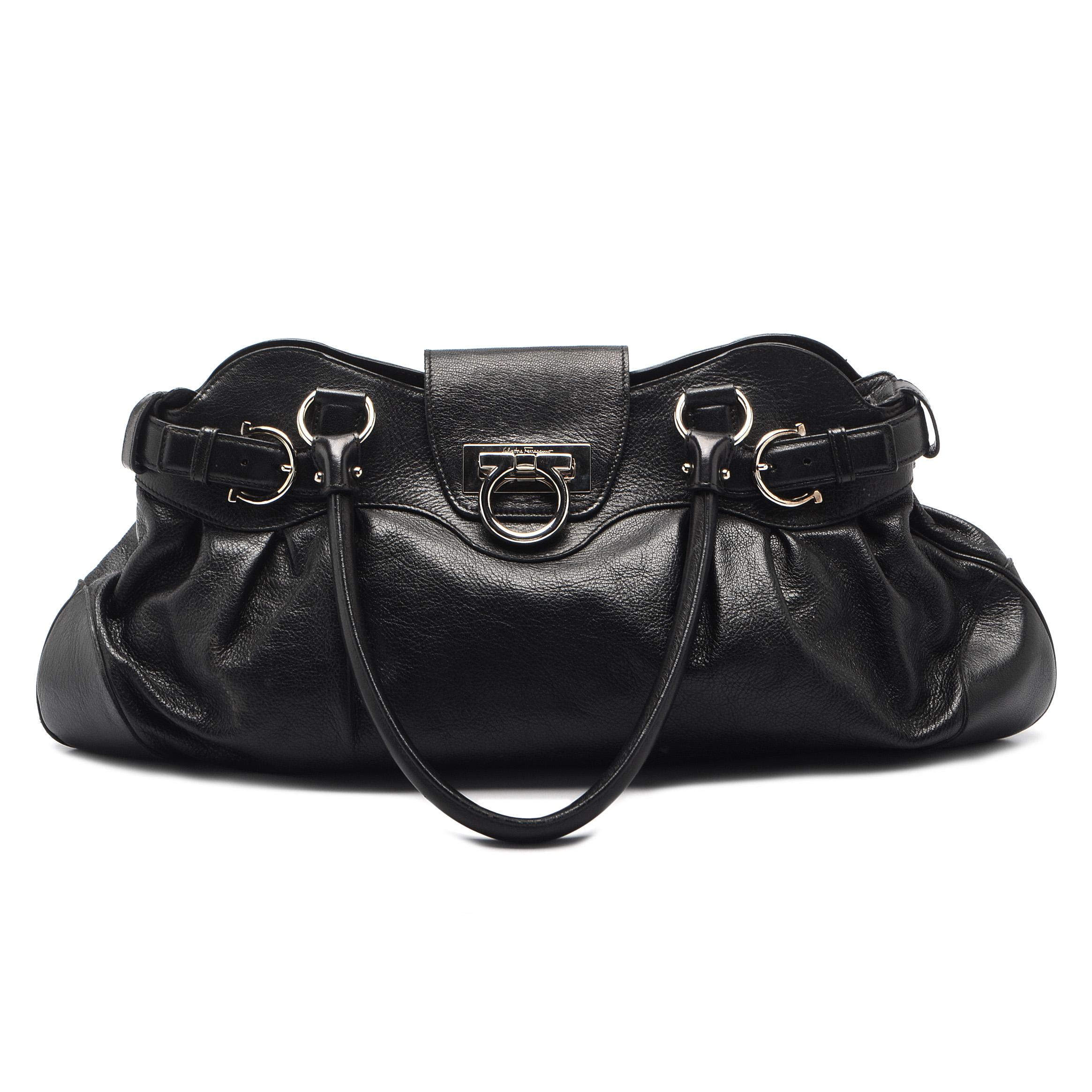 Salvatore Ferragamo Marissa Black Leather Handbag