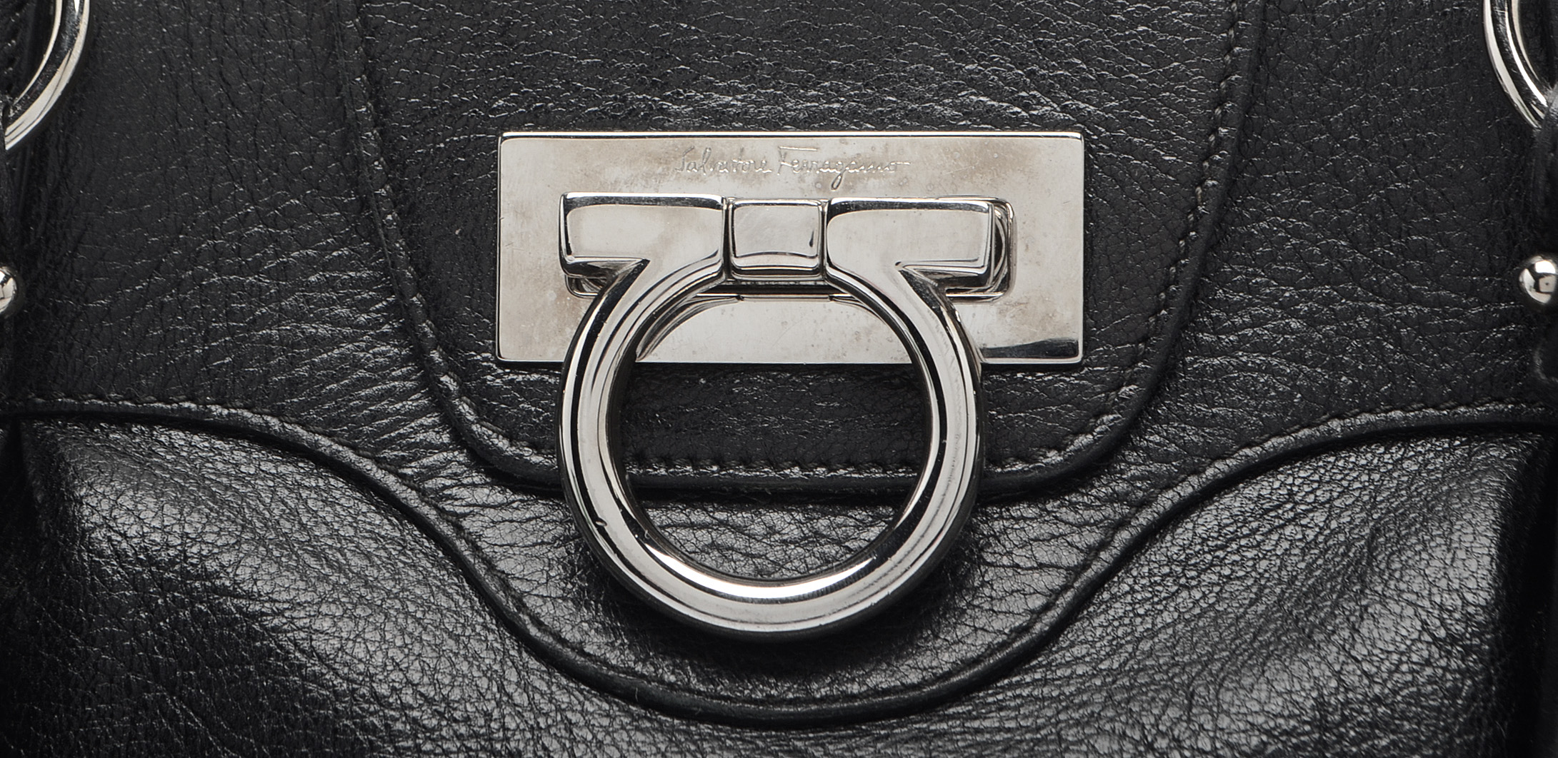 Salvatore Ferragamo Marissa Black Leather Handbag