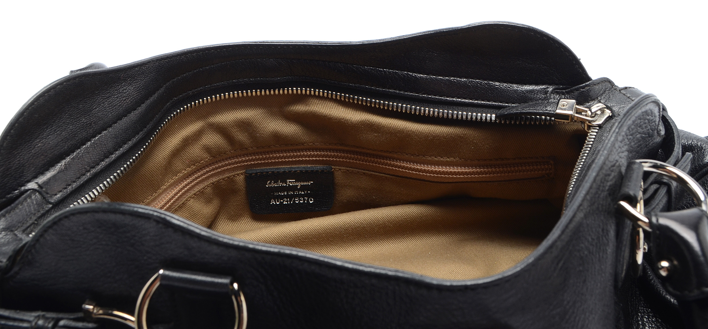 Salvatore Ferragamo Marissa Black Leather Handbag