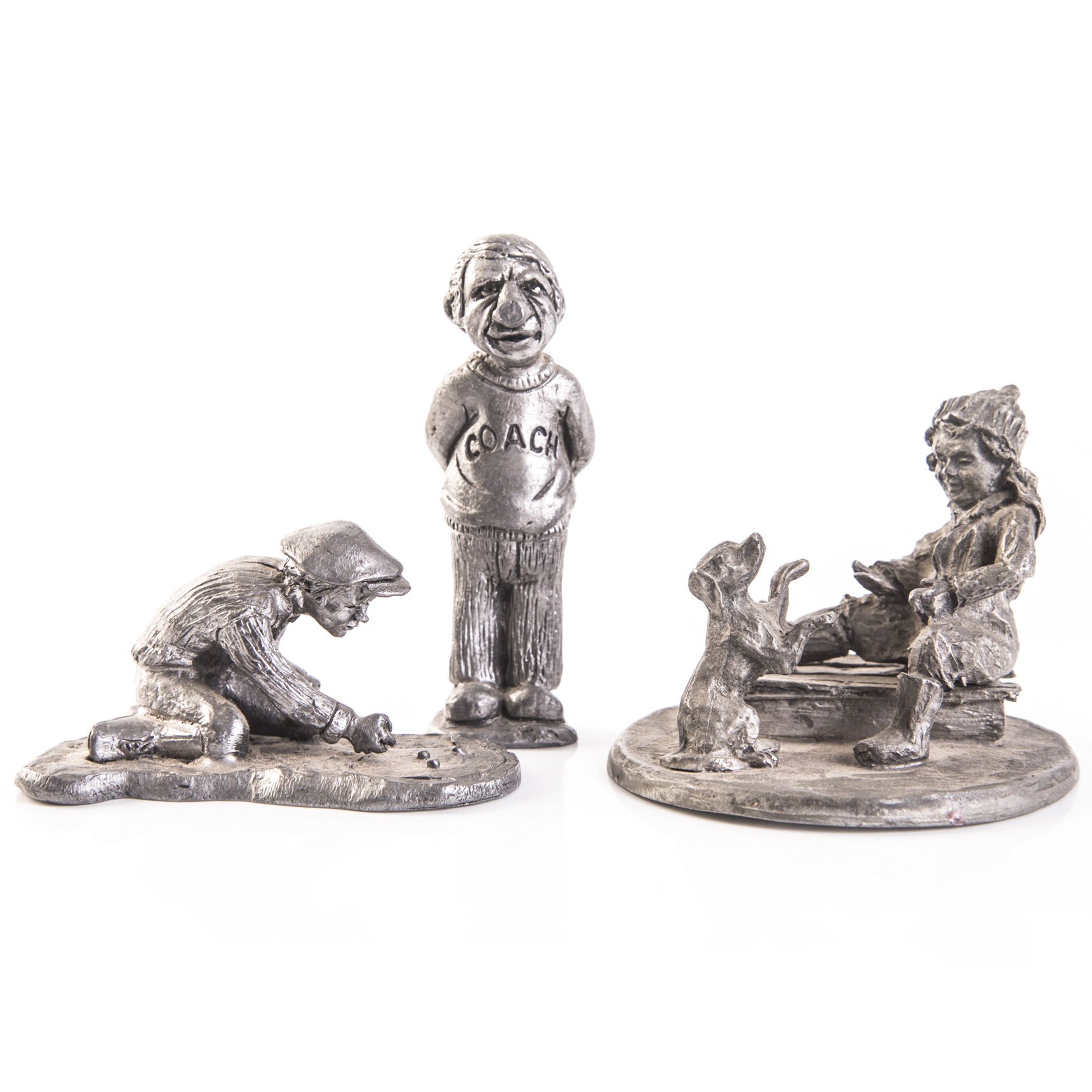 Pewter Figural Statues