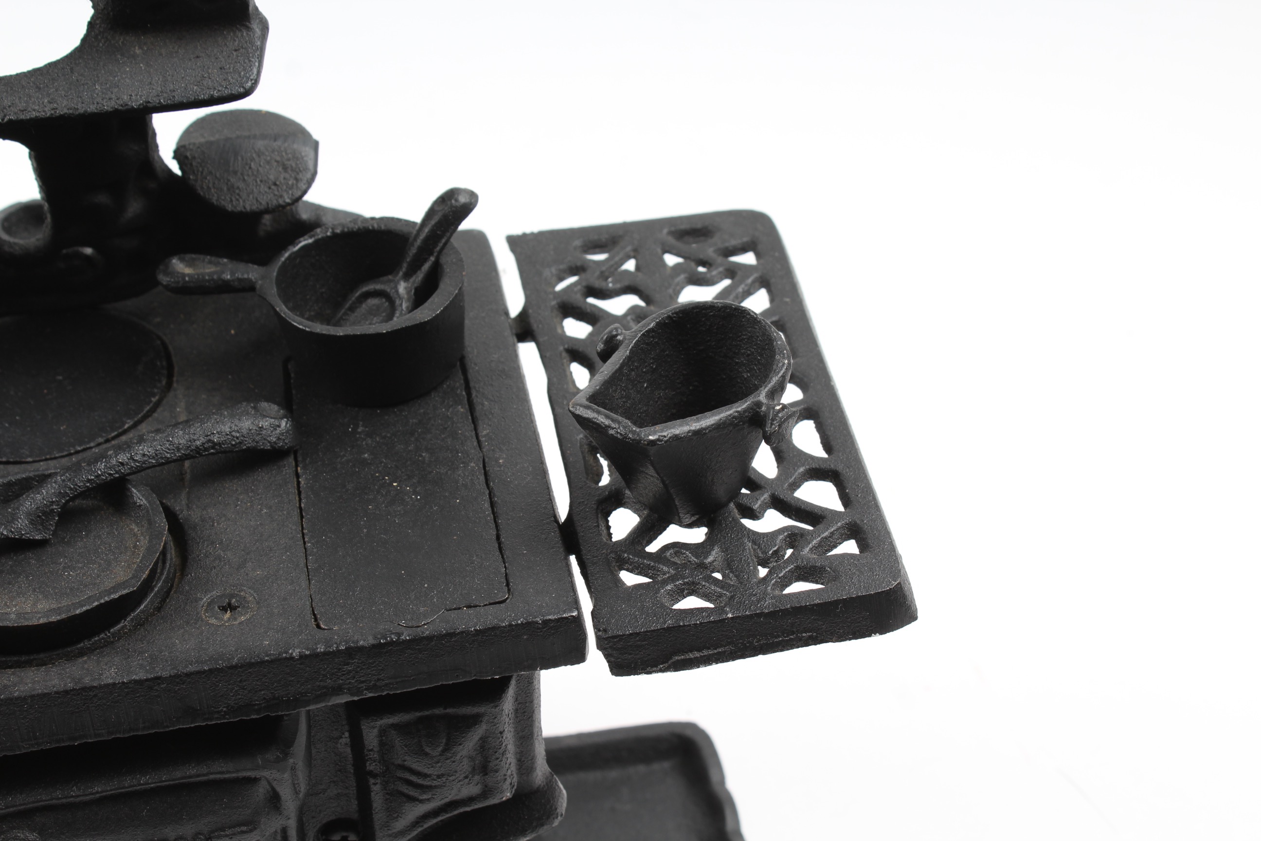 Miniature Crescent Cast Iron Display/Toy Stove