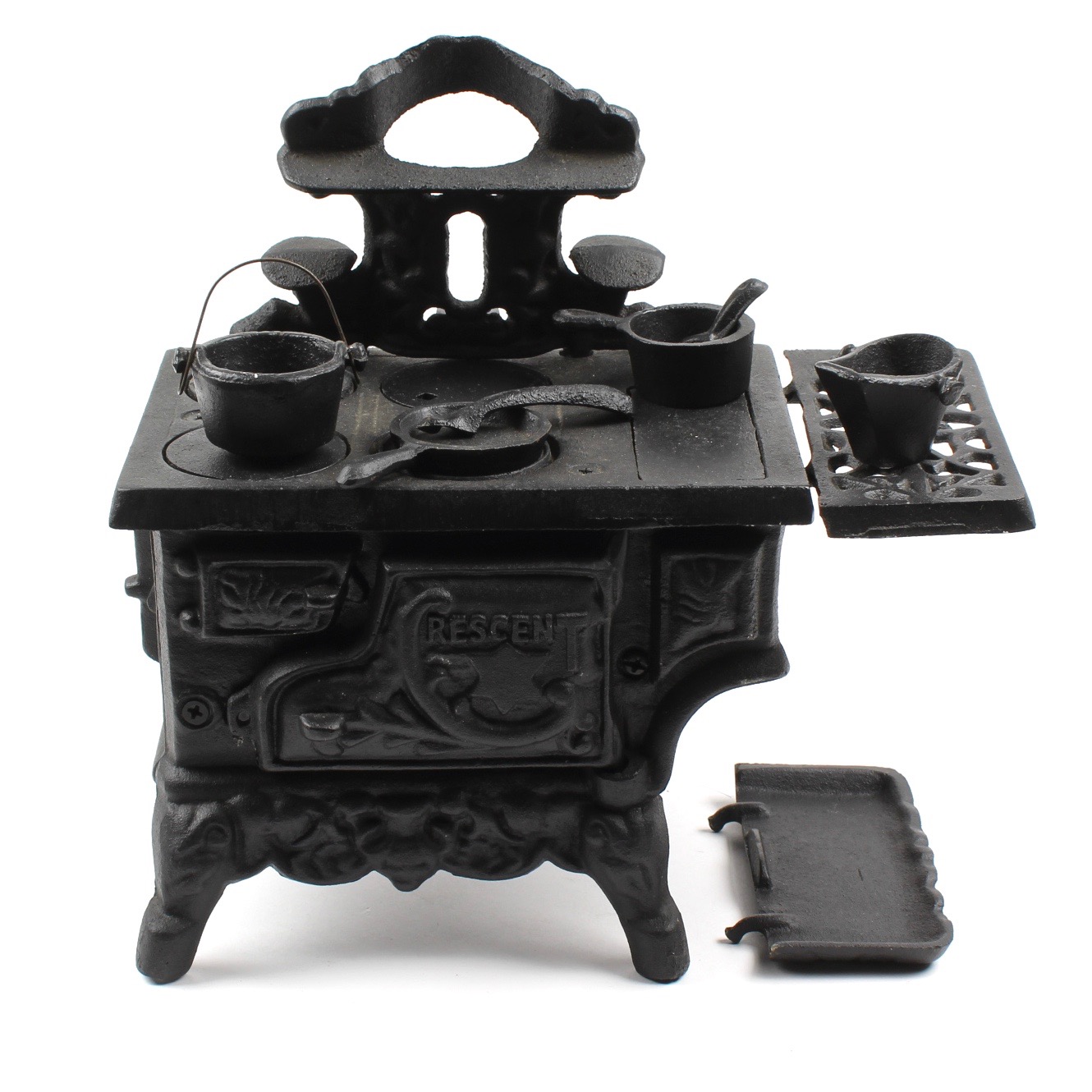 Miniature Crescent Cast Iron Display/Toy Stove