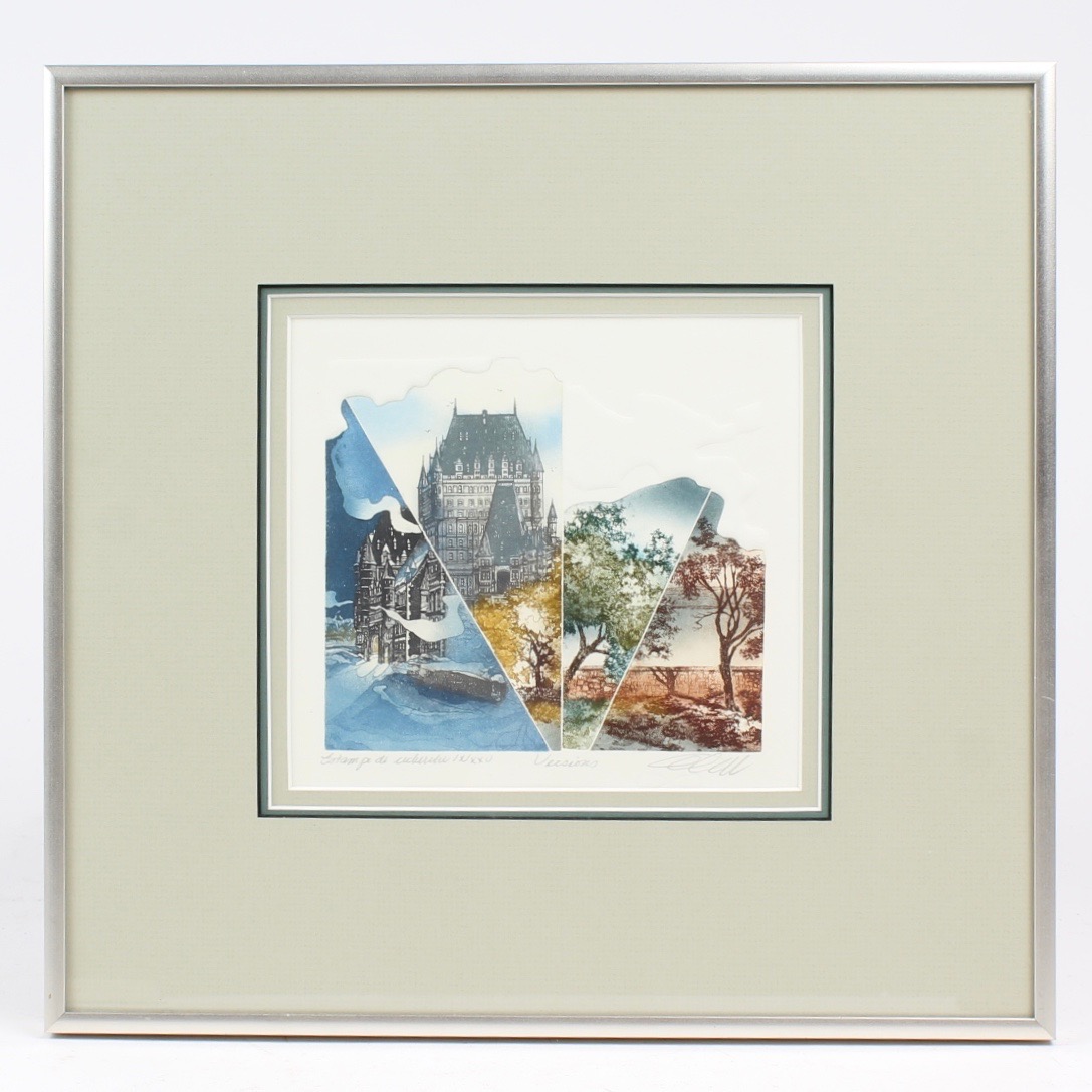 Diane Deneault Embossed Etching "Versions"