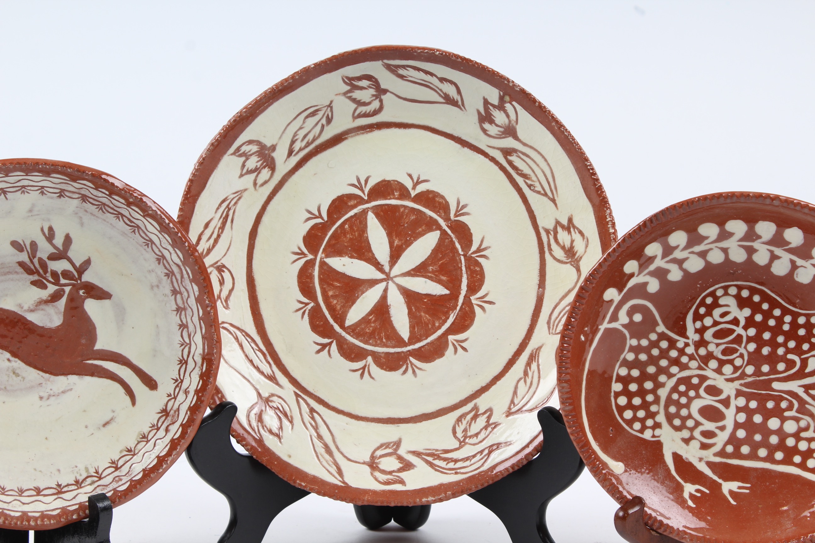 B. Ward Reproduction Redware Plates