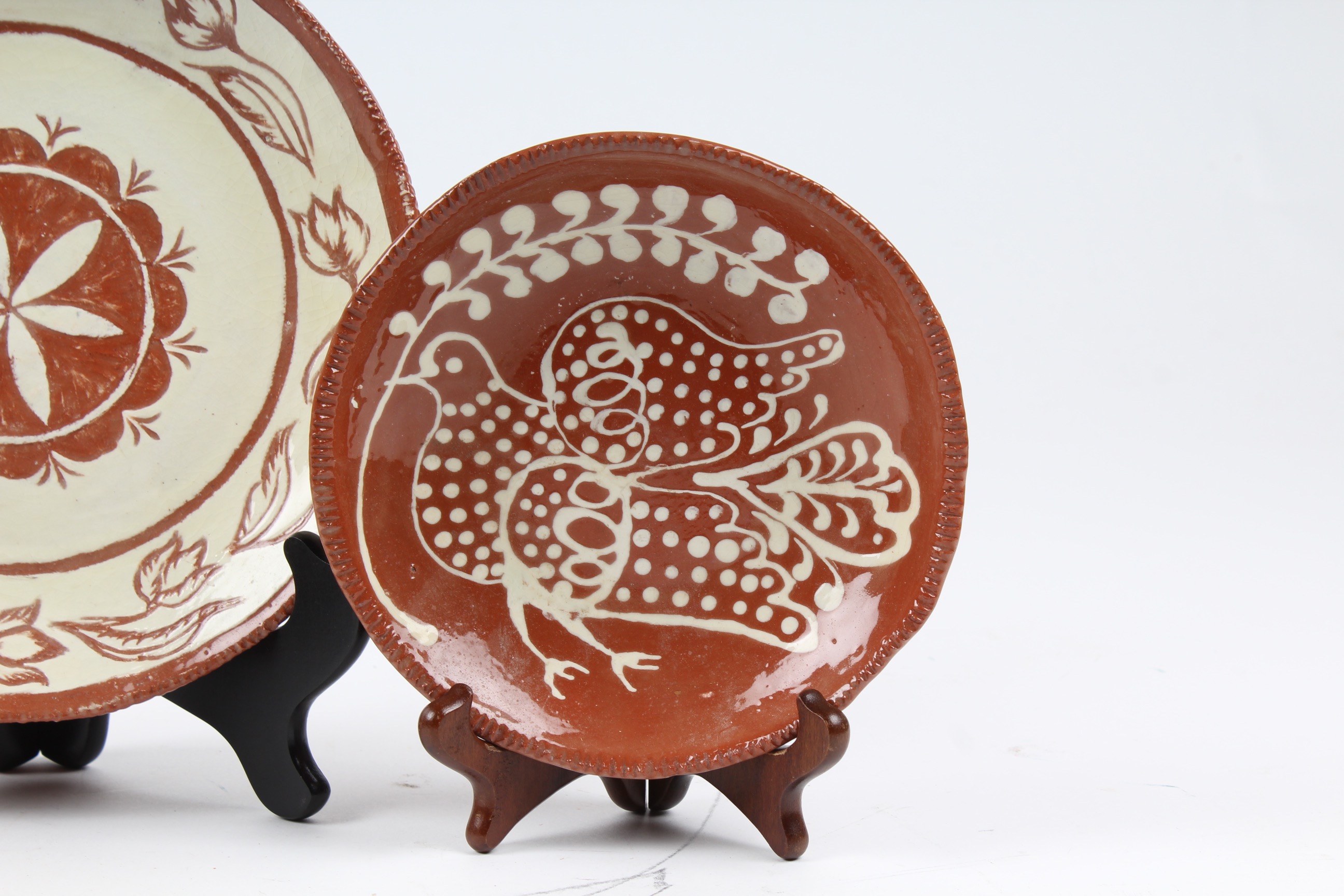 B. Ward Reproduction Redware Plates