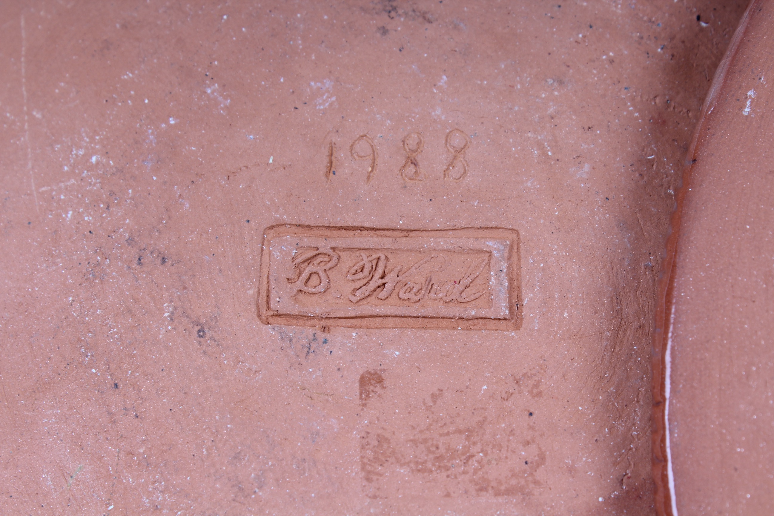 B. Ward Reproduction Redware Plates