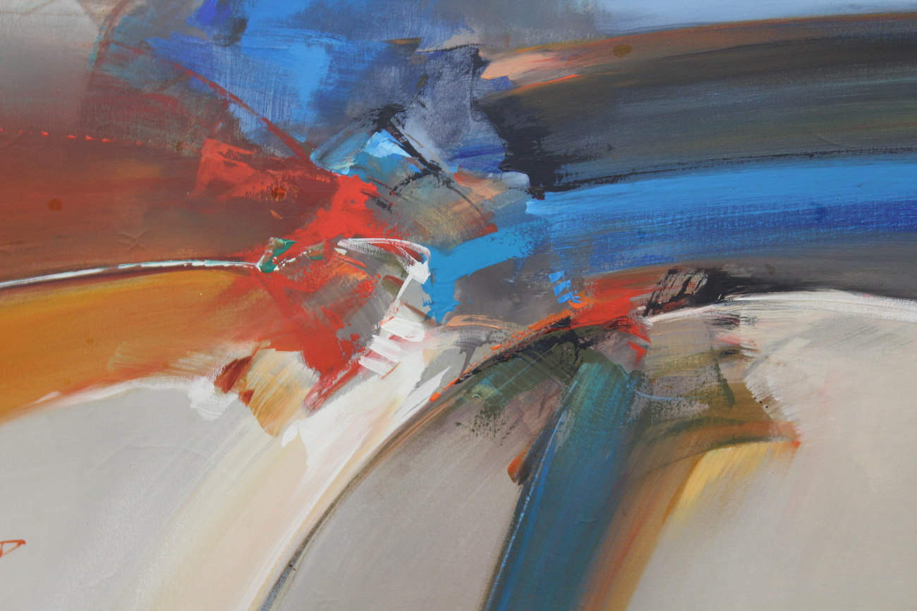 Wilfred Lang Acrylic Painting on Canvas