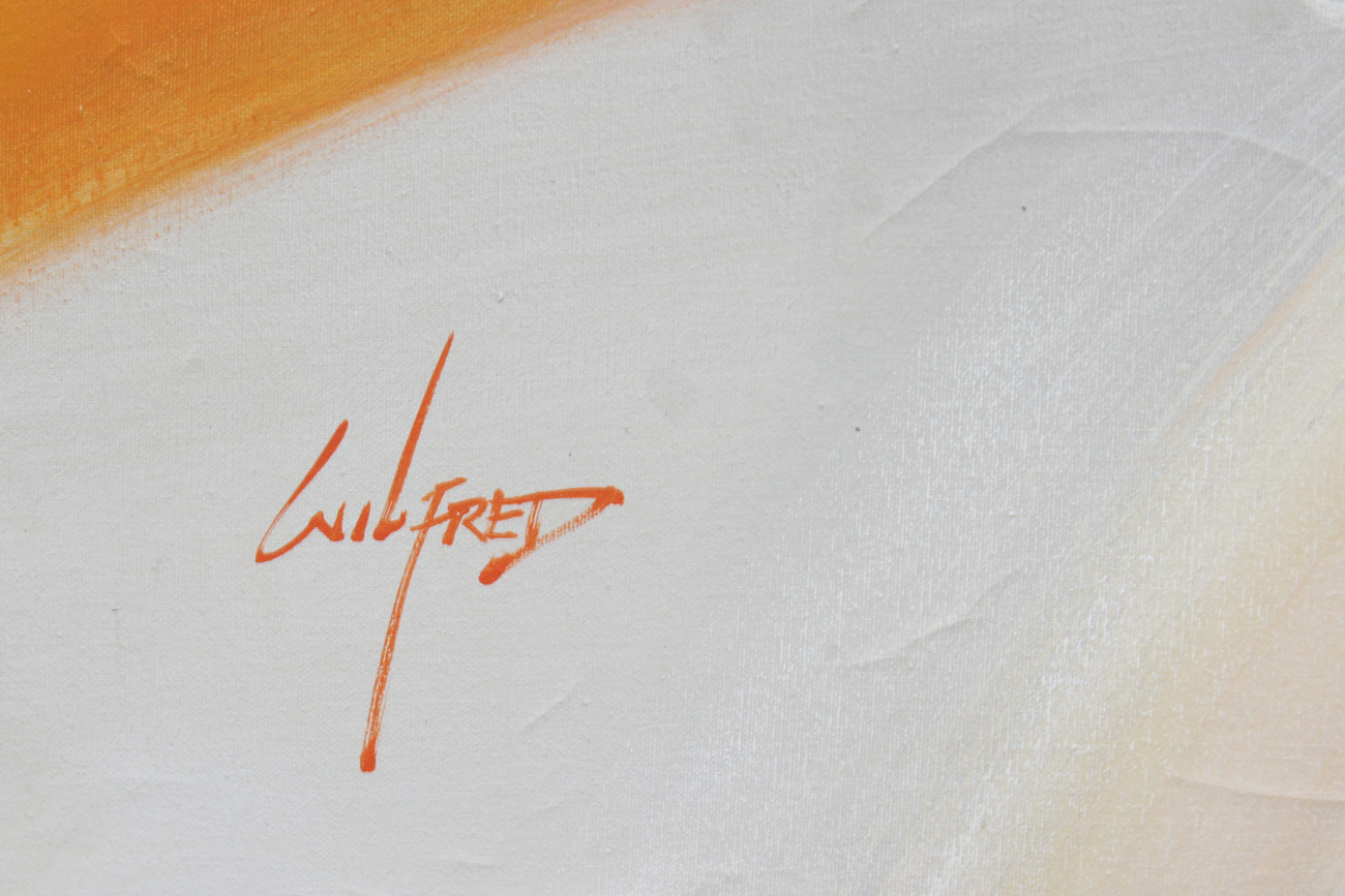 Wilfred Lang Acrylic Painting on Canvas