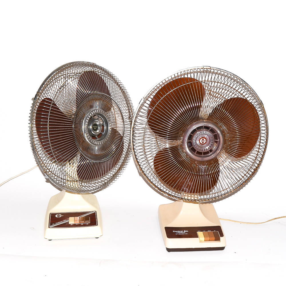 Vintage Shetland and "Commander" Portable Fans