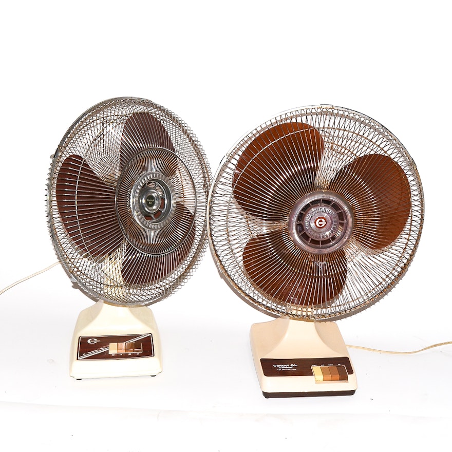 Vintage Shetland and "Commander" Portable Fans