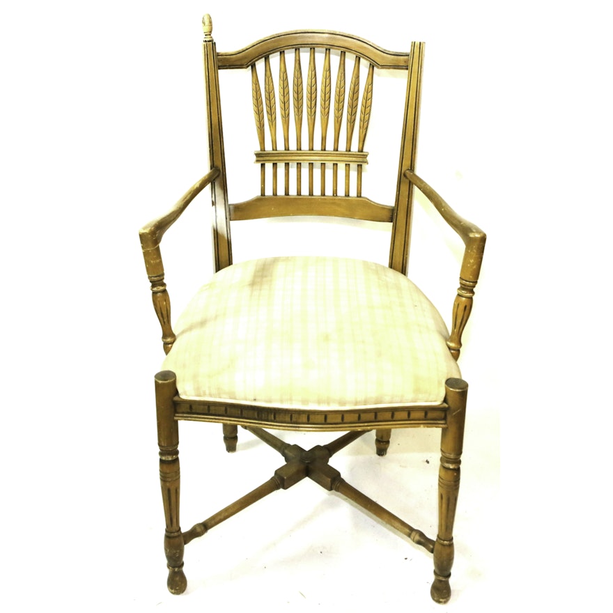 Vintage French Provincial Style Armchair