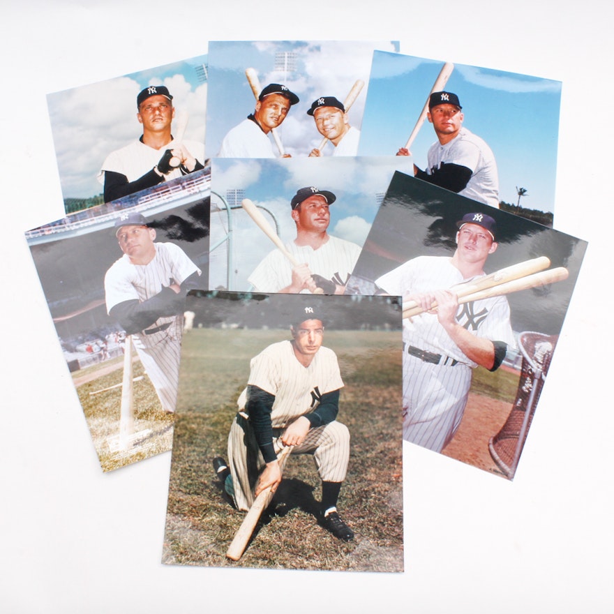 Photo File "Cooperstown Collection" Baseball Photographs Including Mickey Mantle