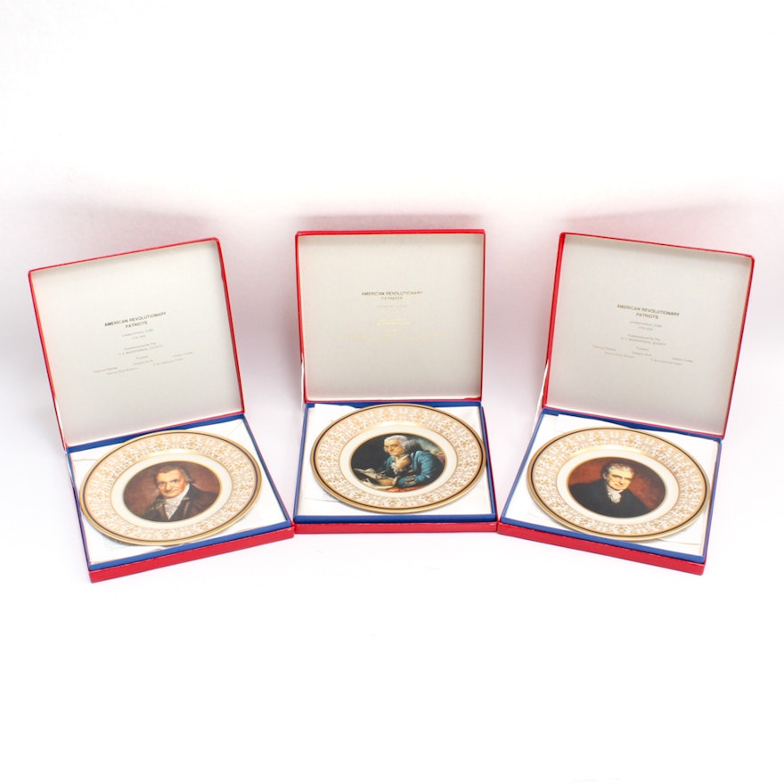 1976 U.S. Bicentennial Society "Patriot Series" Collectible Plates