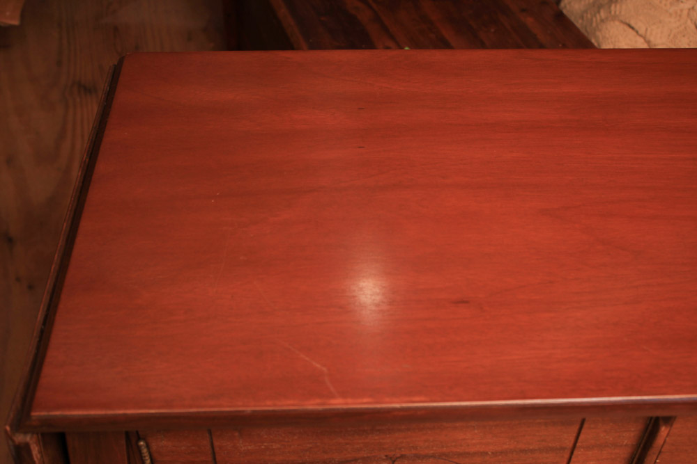 Vintage Colonial Style Walnut Drop-Leaf Buffet