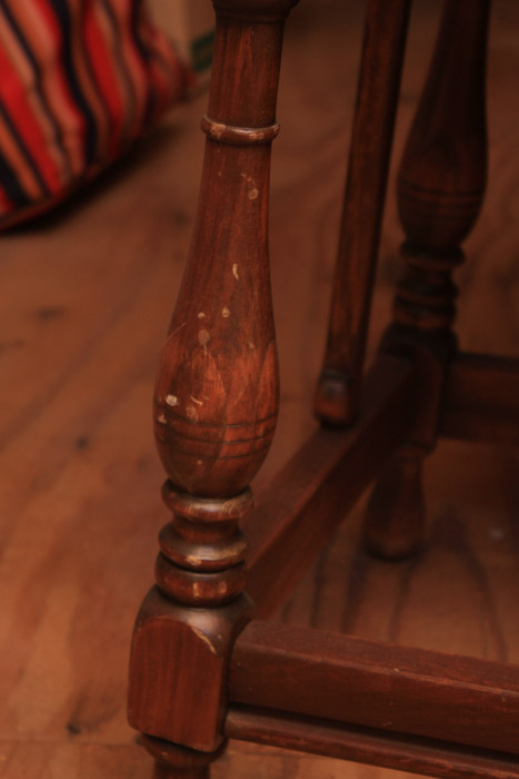 Vintage Colonial Style Walnut Drop-Leaf Buffet