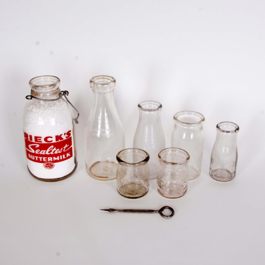 Reick's Milk Bottles and Jars