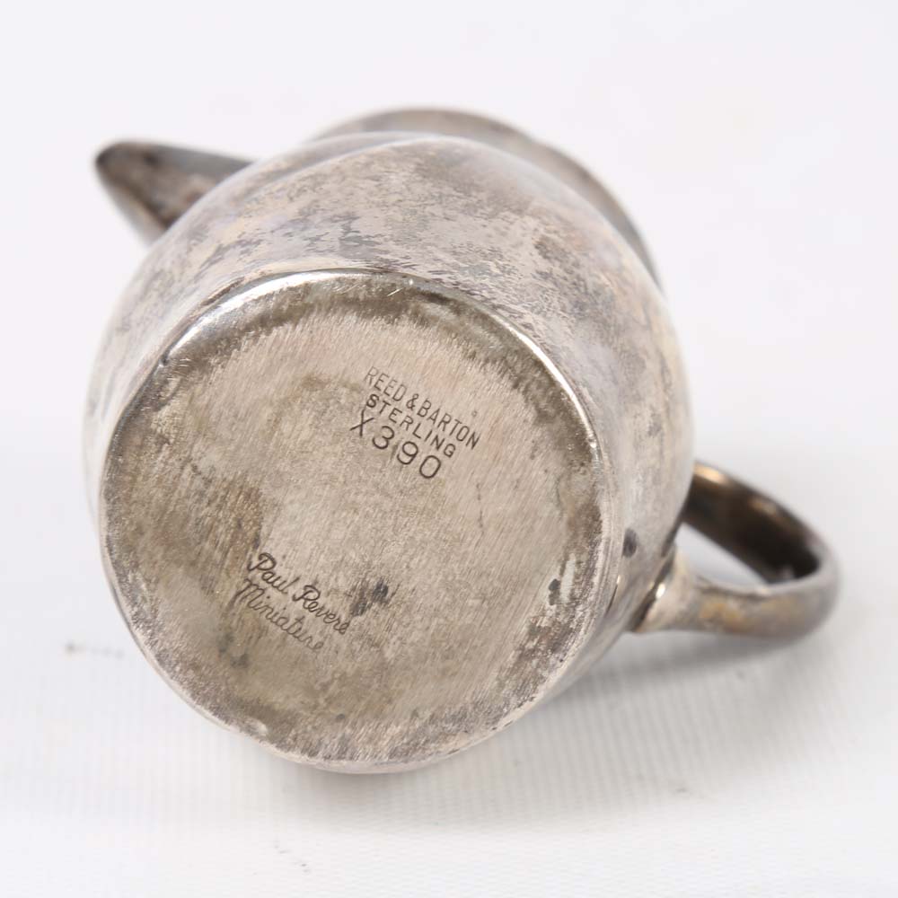 Reed & Barton Sterling Silver "Paul Revere" Miniature Pitcher