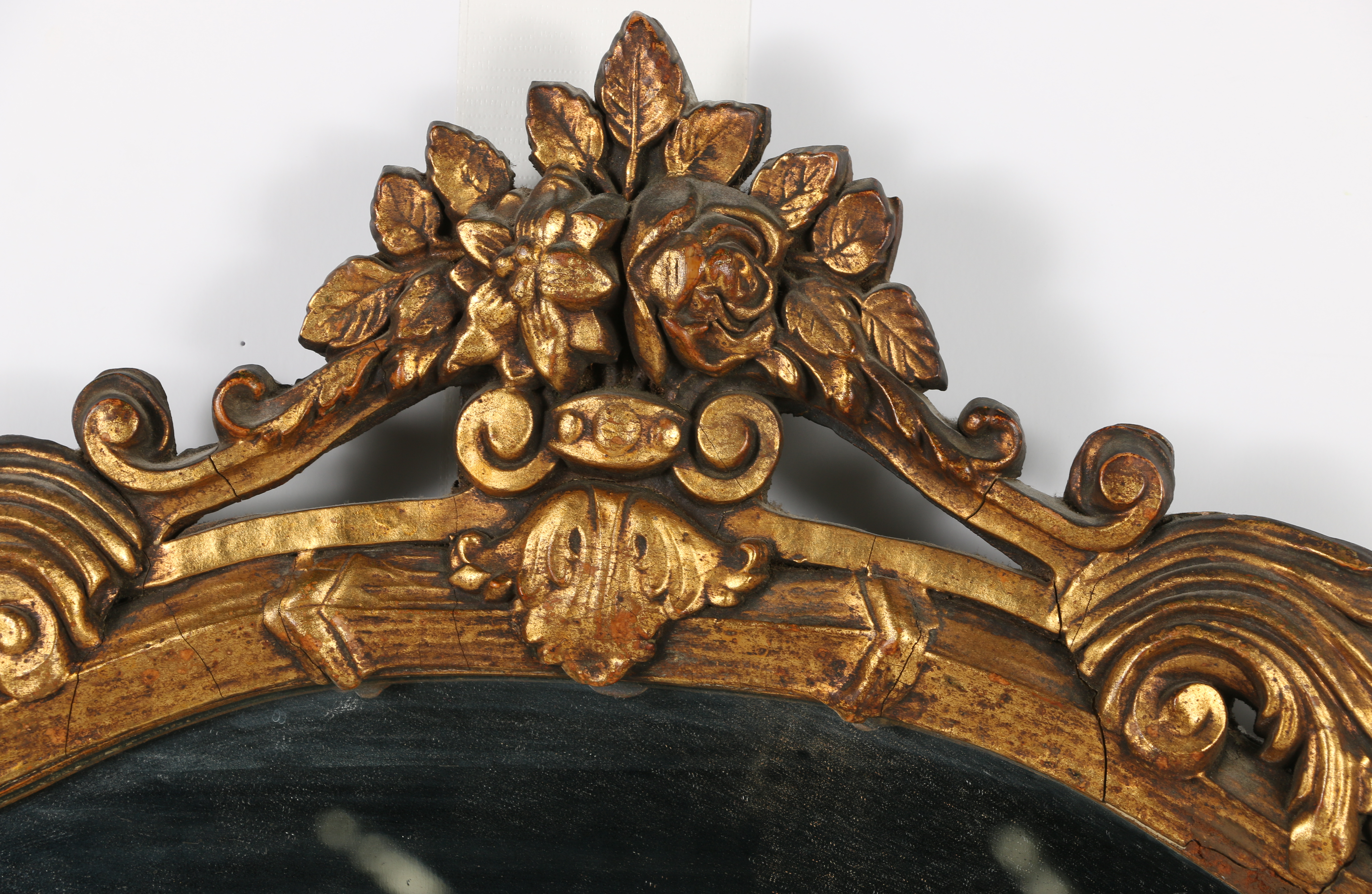 Vintage French Rococo Style Wall Mirror