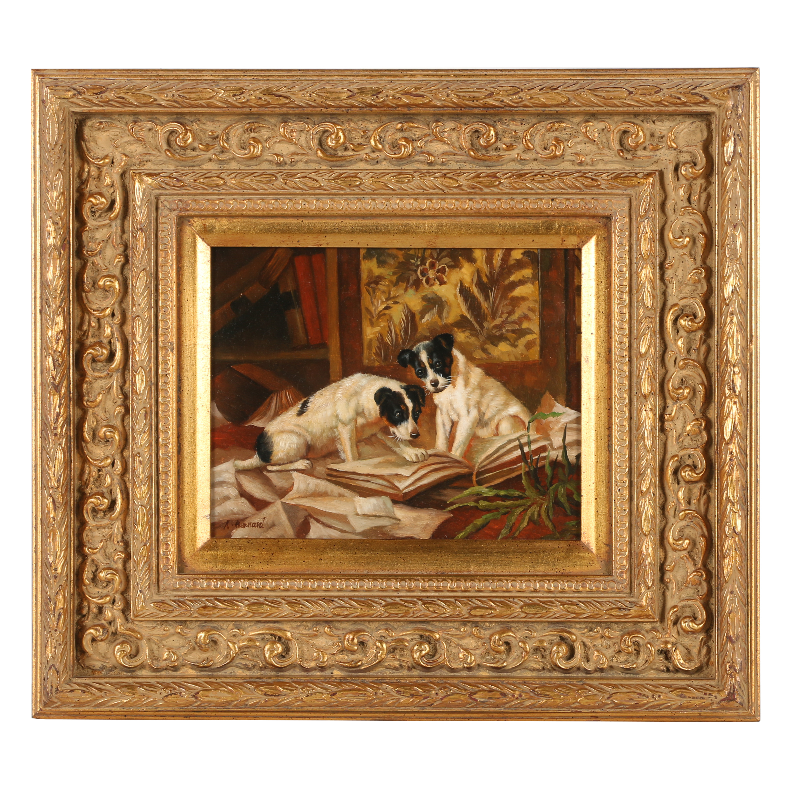 Oil Painting of Jack Russells