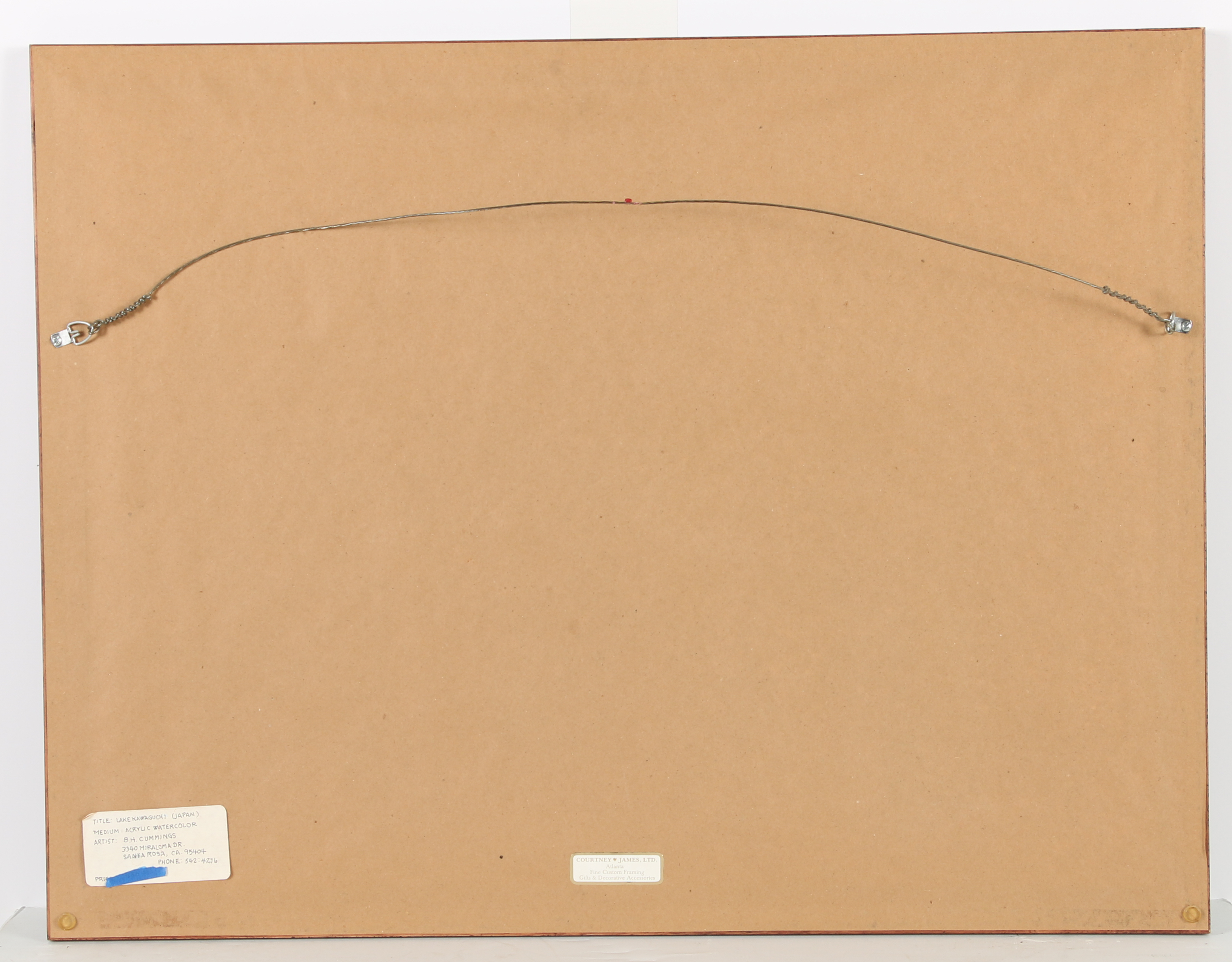 Ben Cummings Watercolor Painting "Lake Kawaguchi (Japan)"