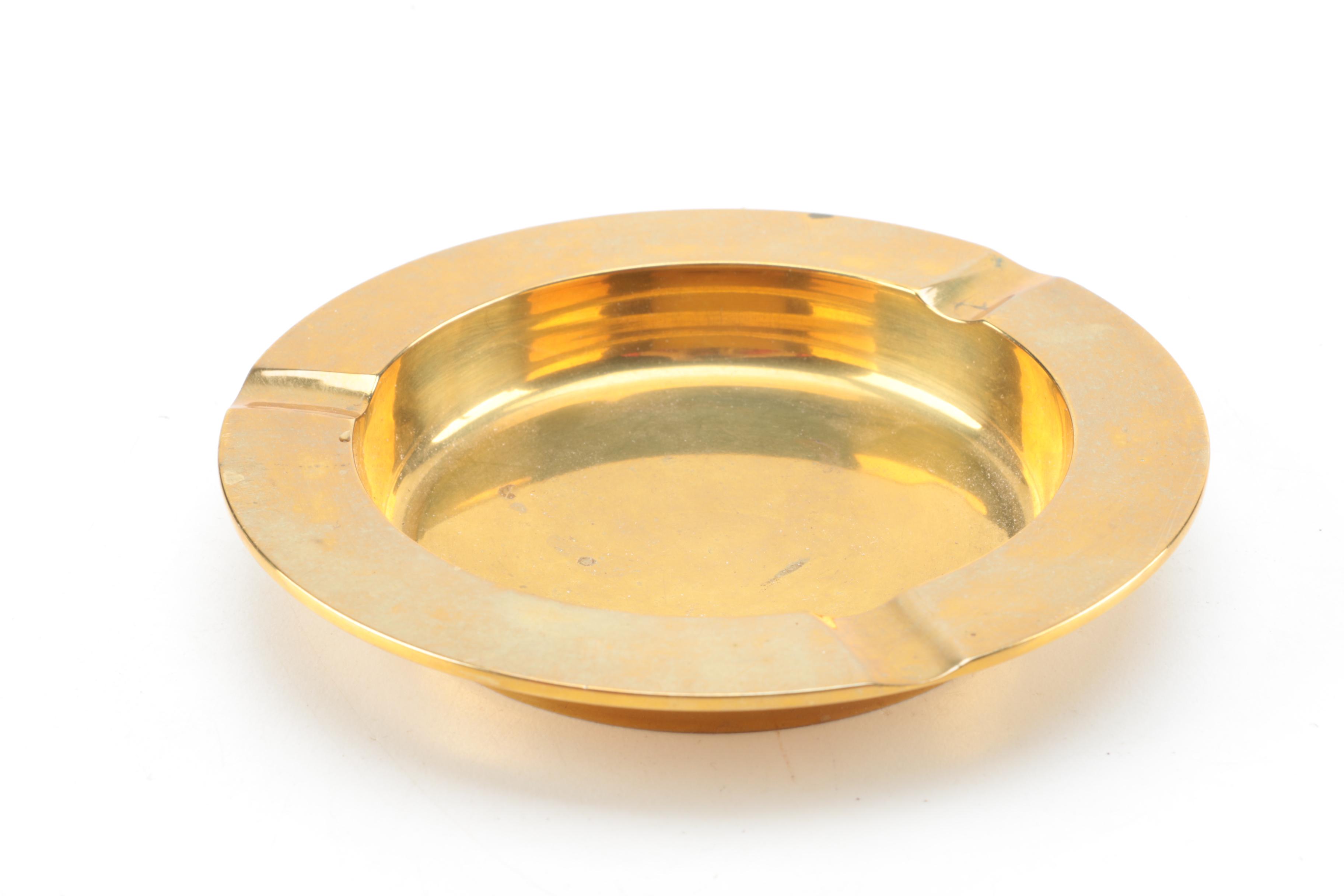 Corday and Max Factor Solid Perfume Figures and Brass Home Accessories