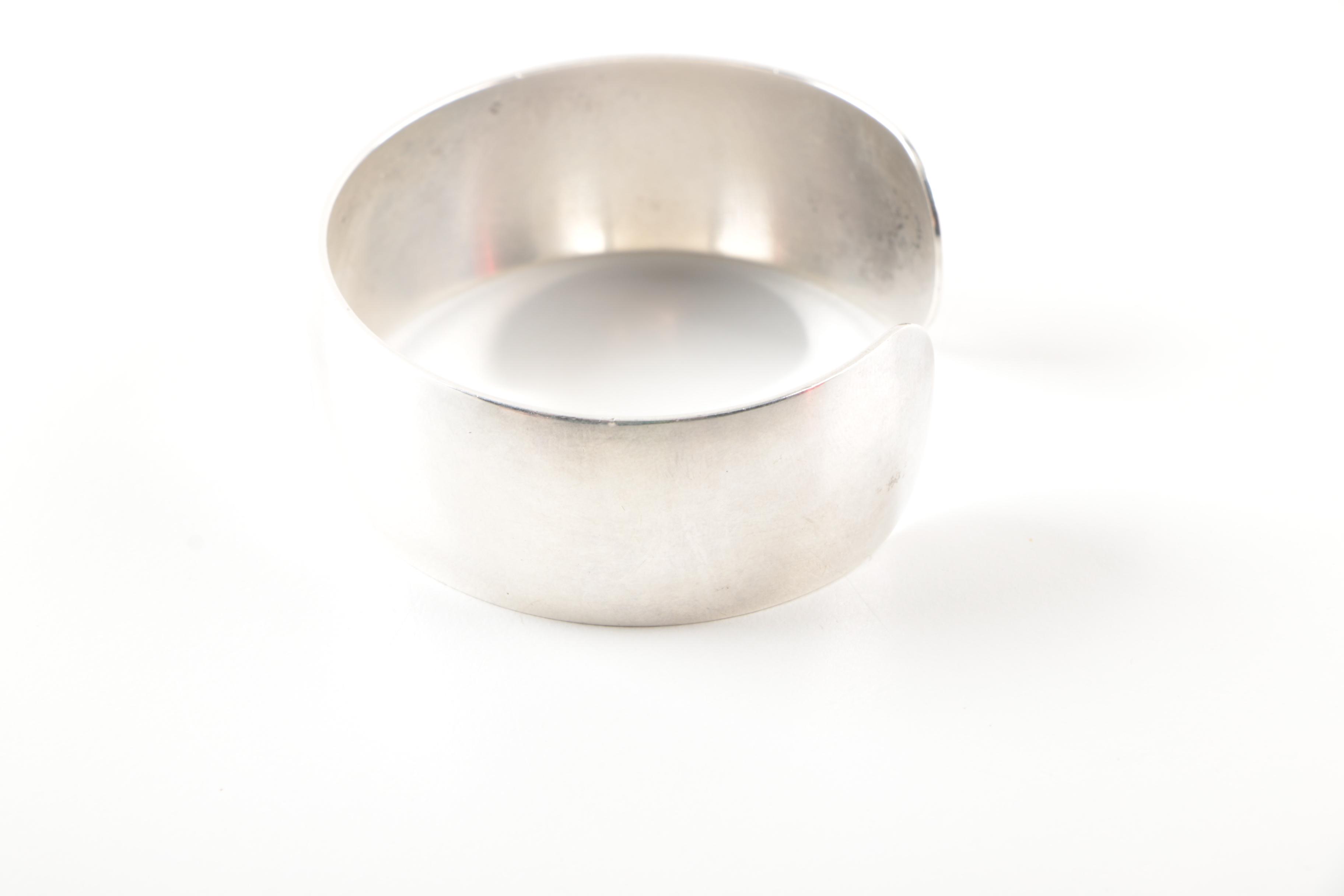 S. Kirk & Son Sterling Silver Monogrammed Cuff Bracelet