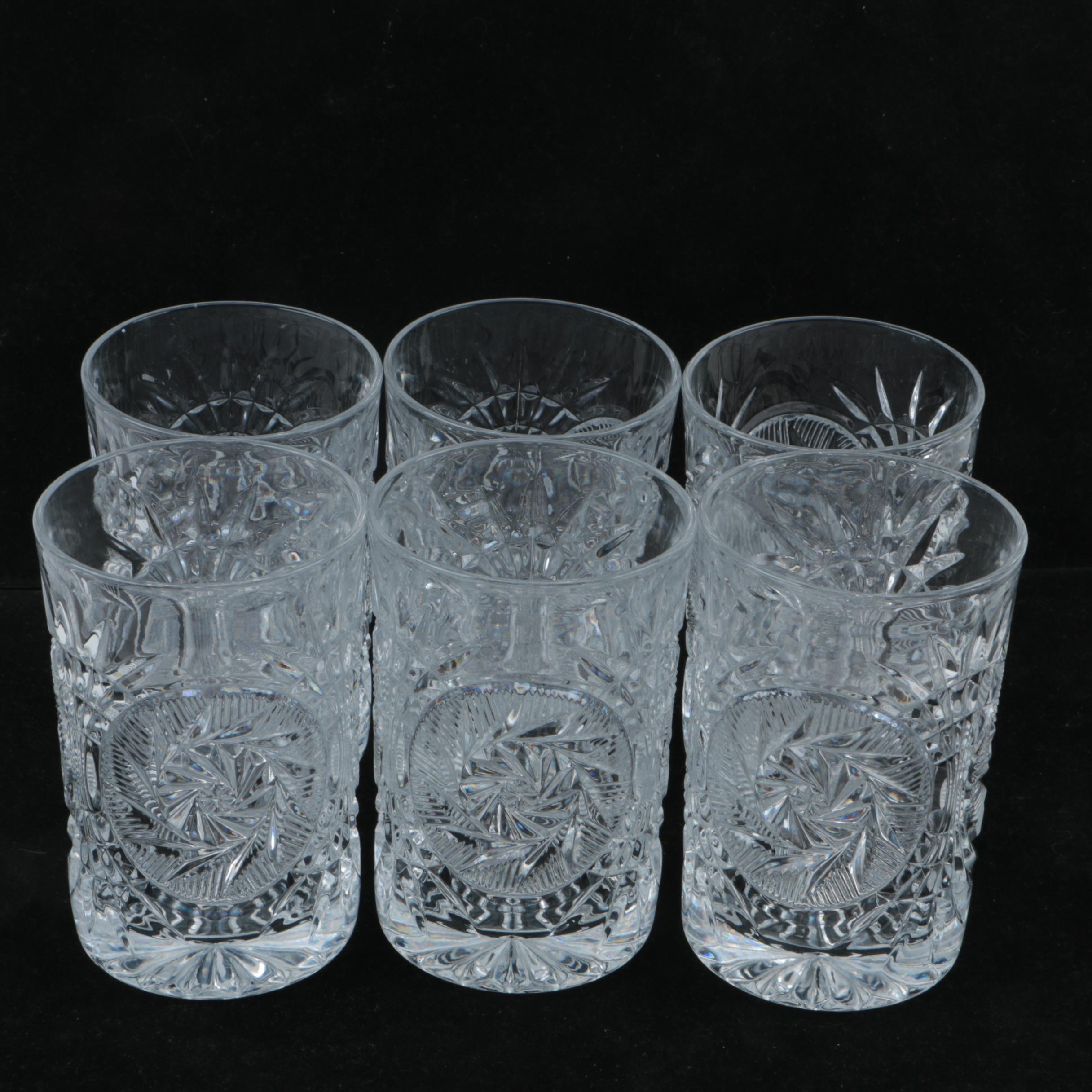 Vintage Crystal Highball Glasses