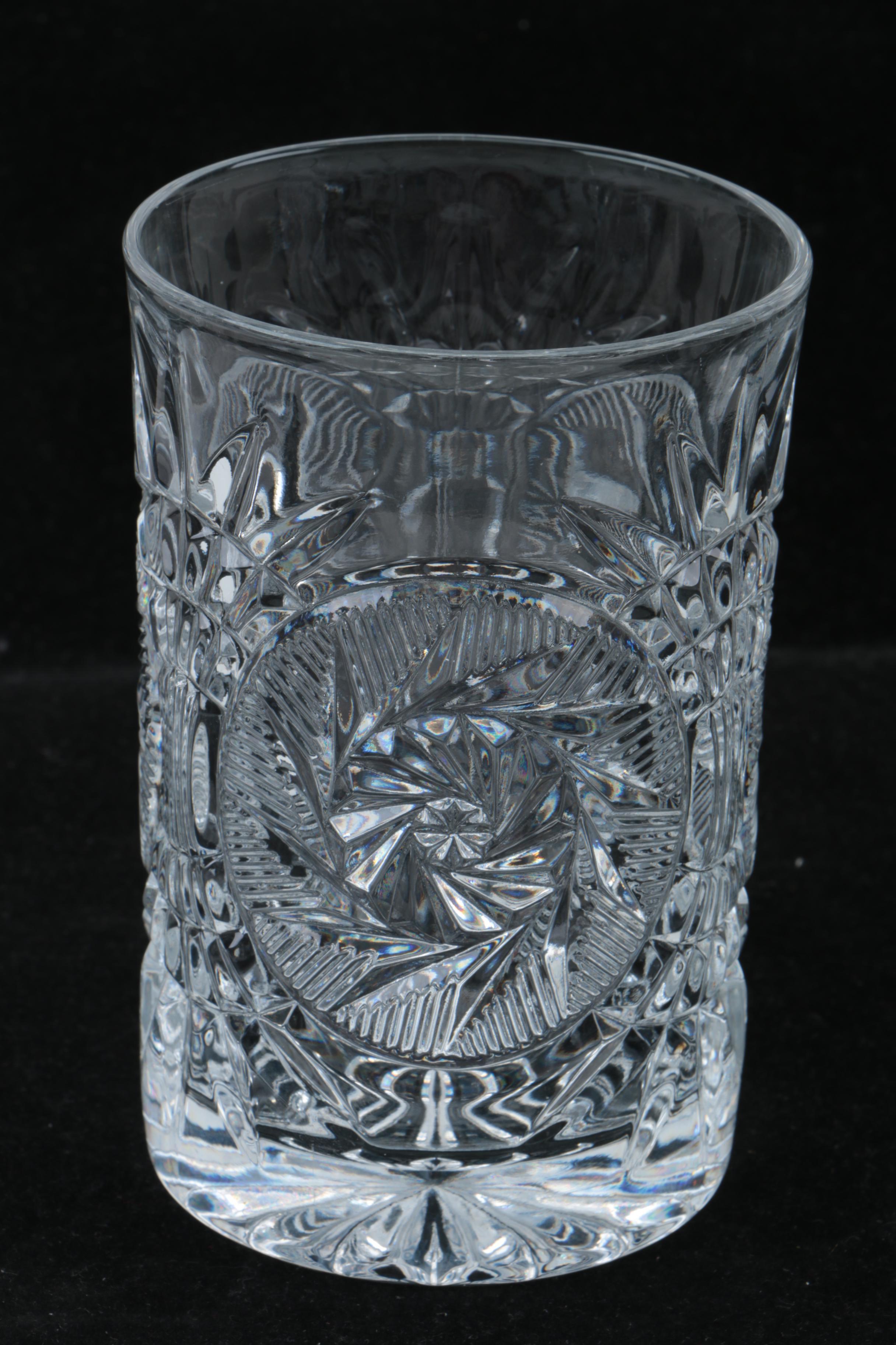 Vintage Crystal Highball Glasses