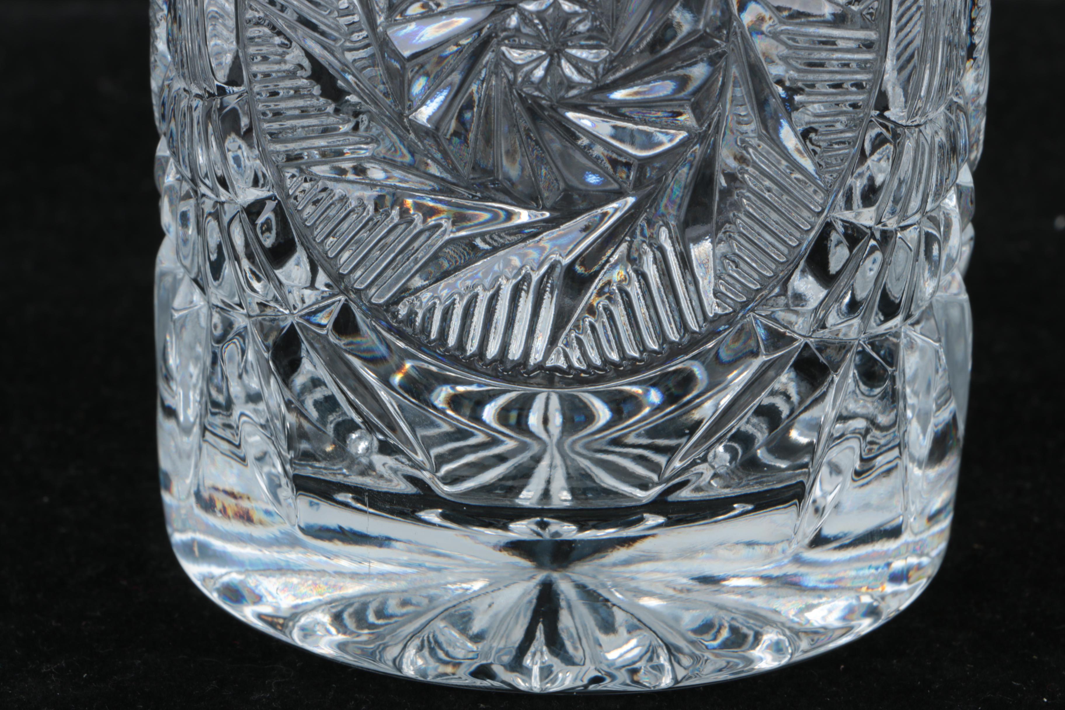 Vintage Crystal Highball Glasses