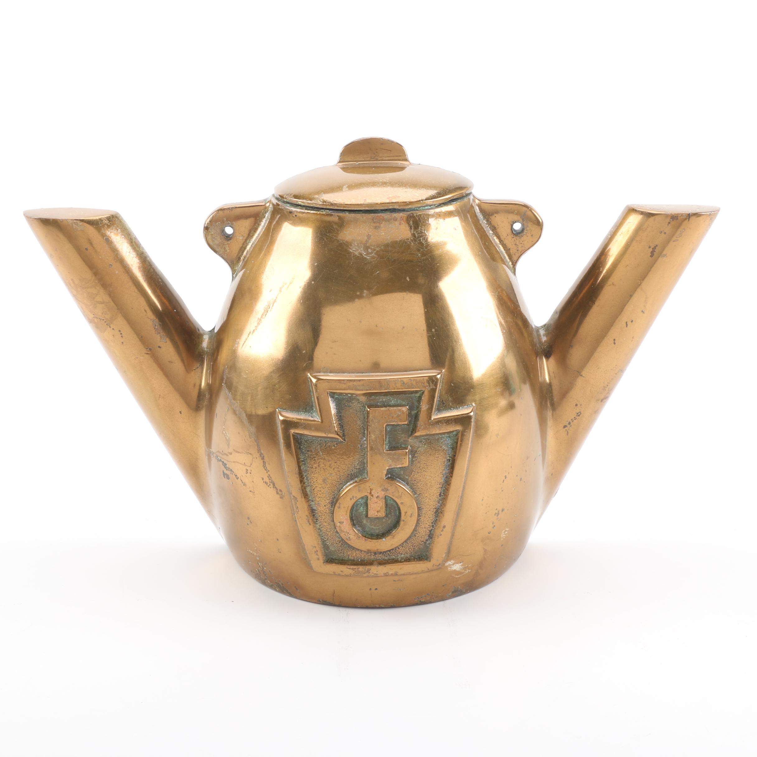 Forest Oil Brass Oil Pot Plaque