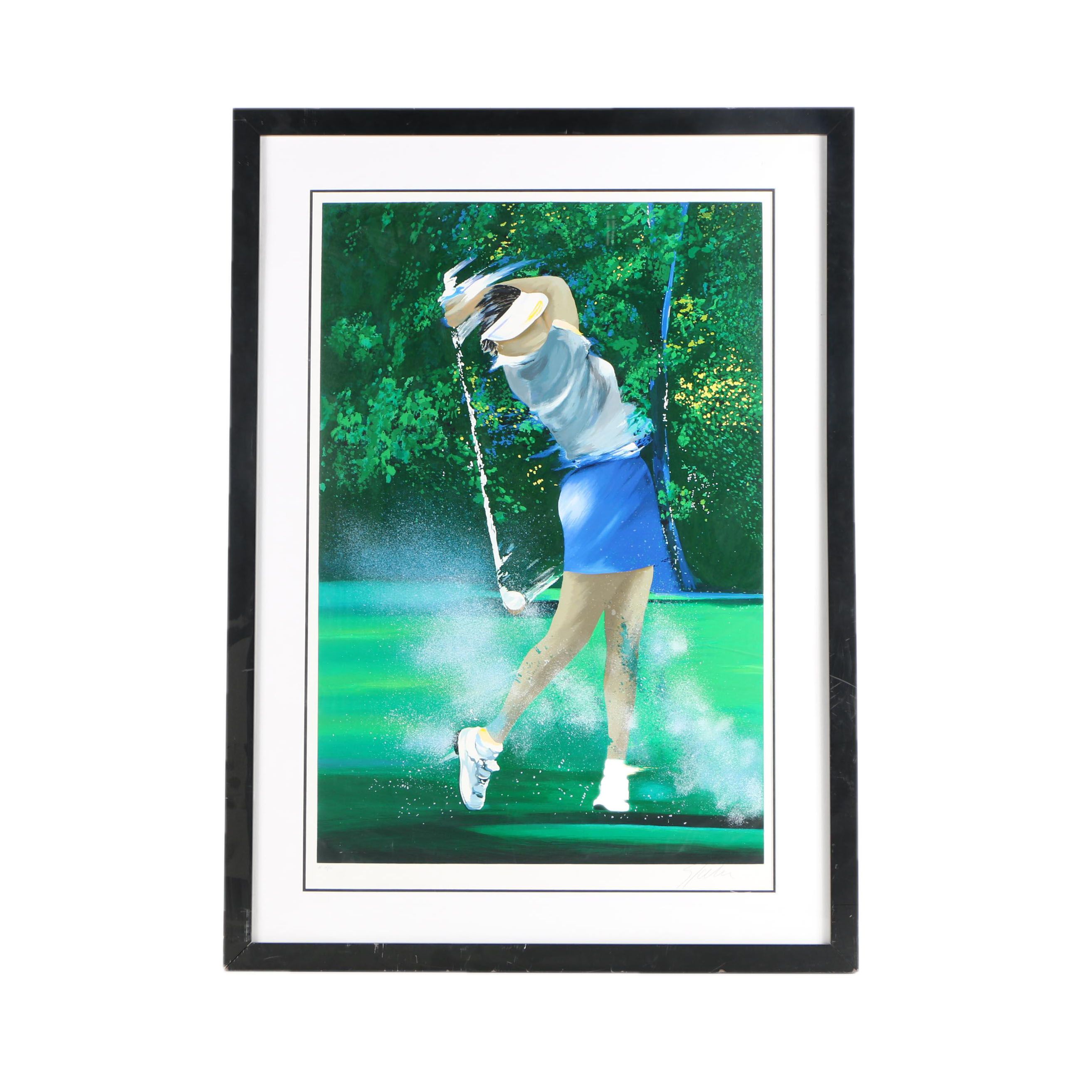 Spahn Serigraph of "The Nancy Lopez Swing"