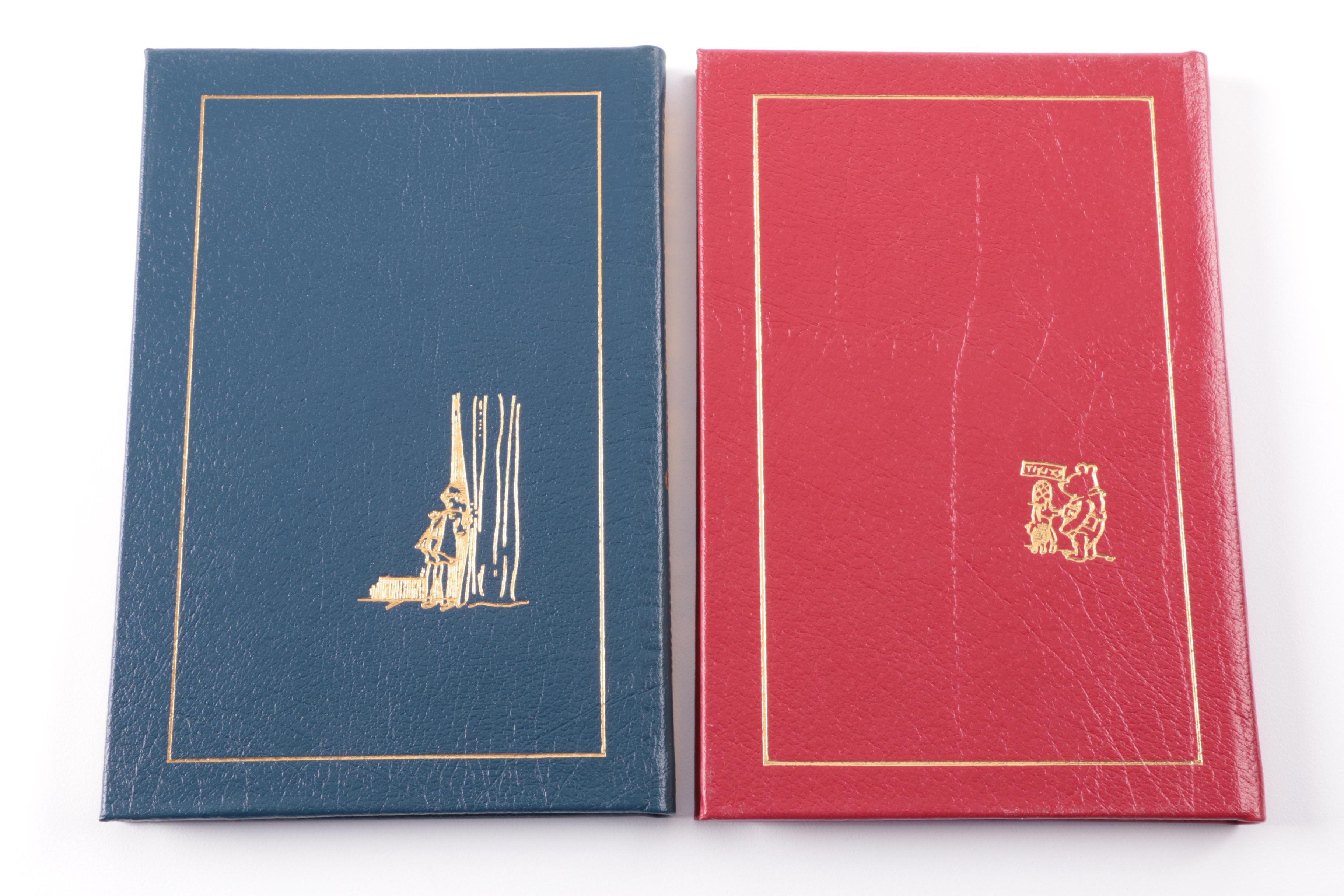 1985 Easton Press Leather Books by A.A. Milne, Including "Winnie-the-Pooh"