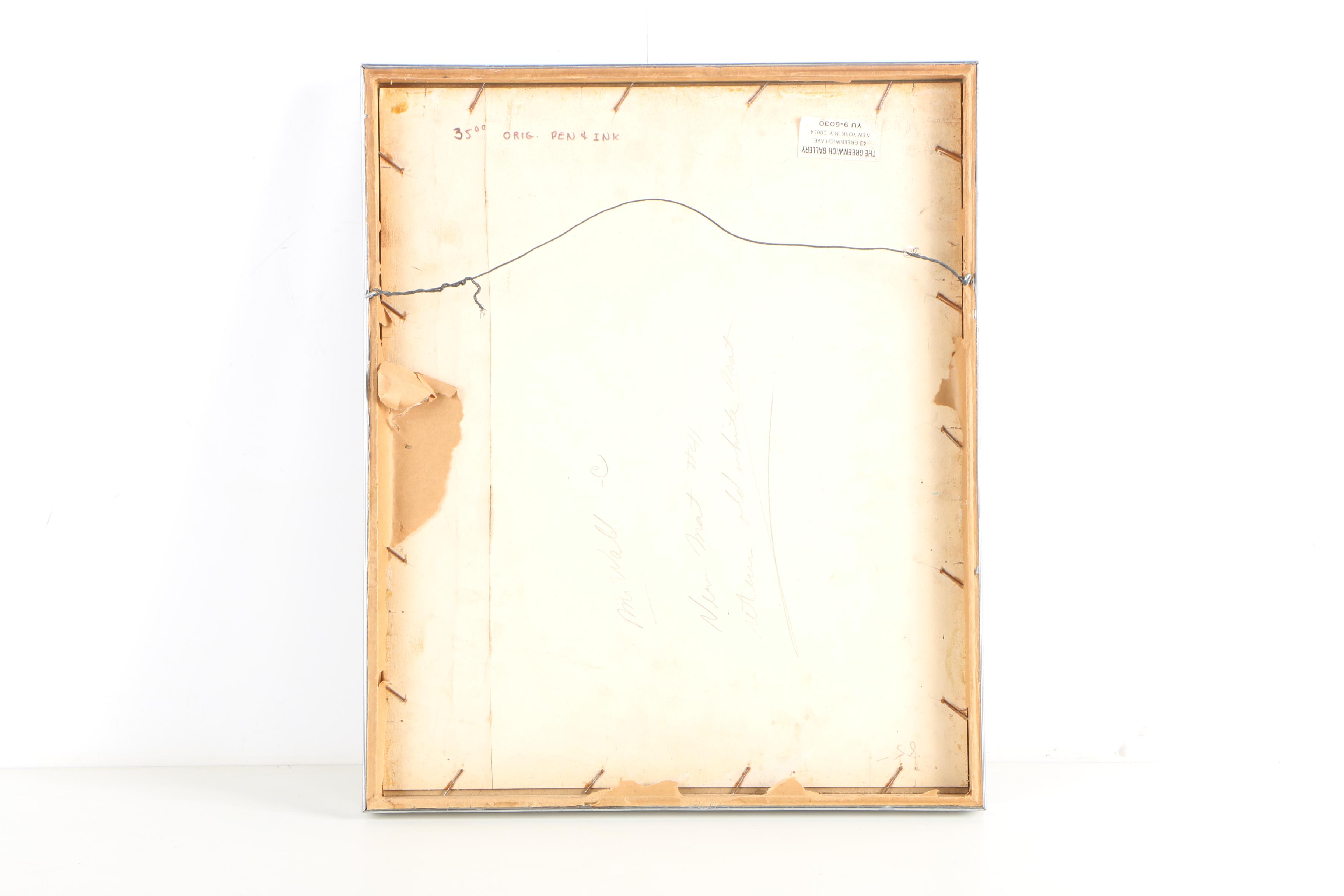 McCauley Ink Drawing of a Young Girl