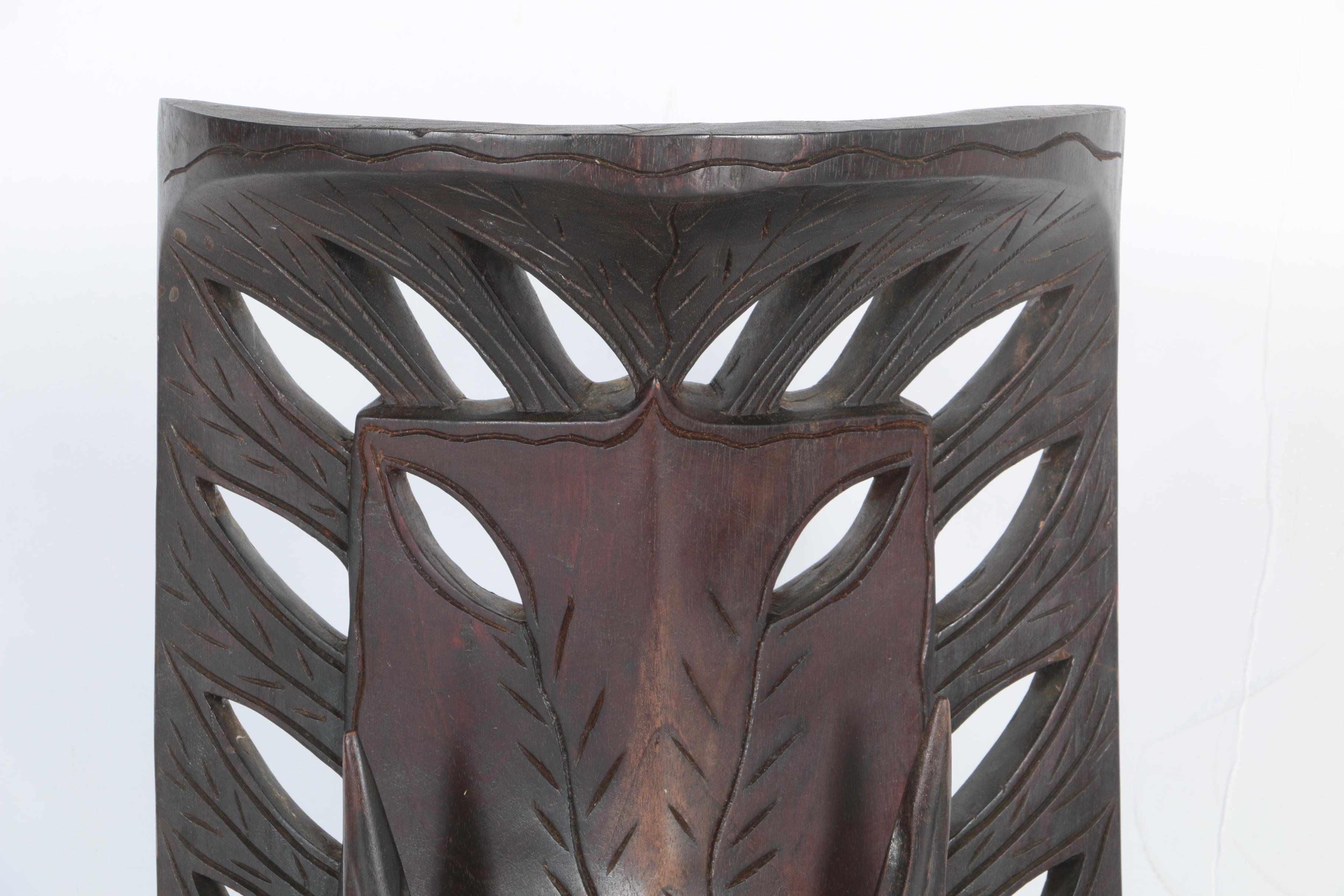 Igorot-Inspired Carved Wood Mask