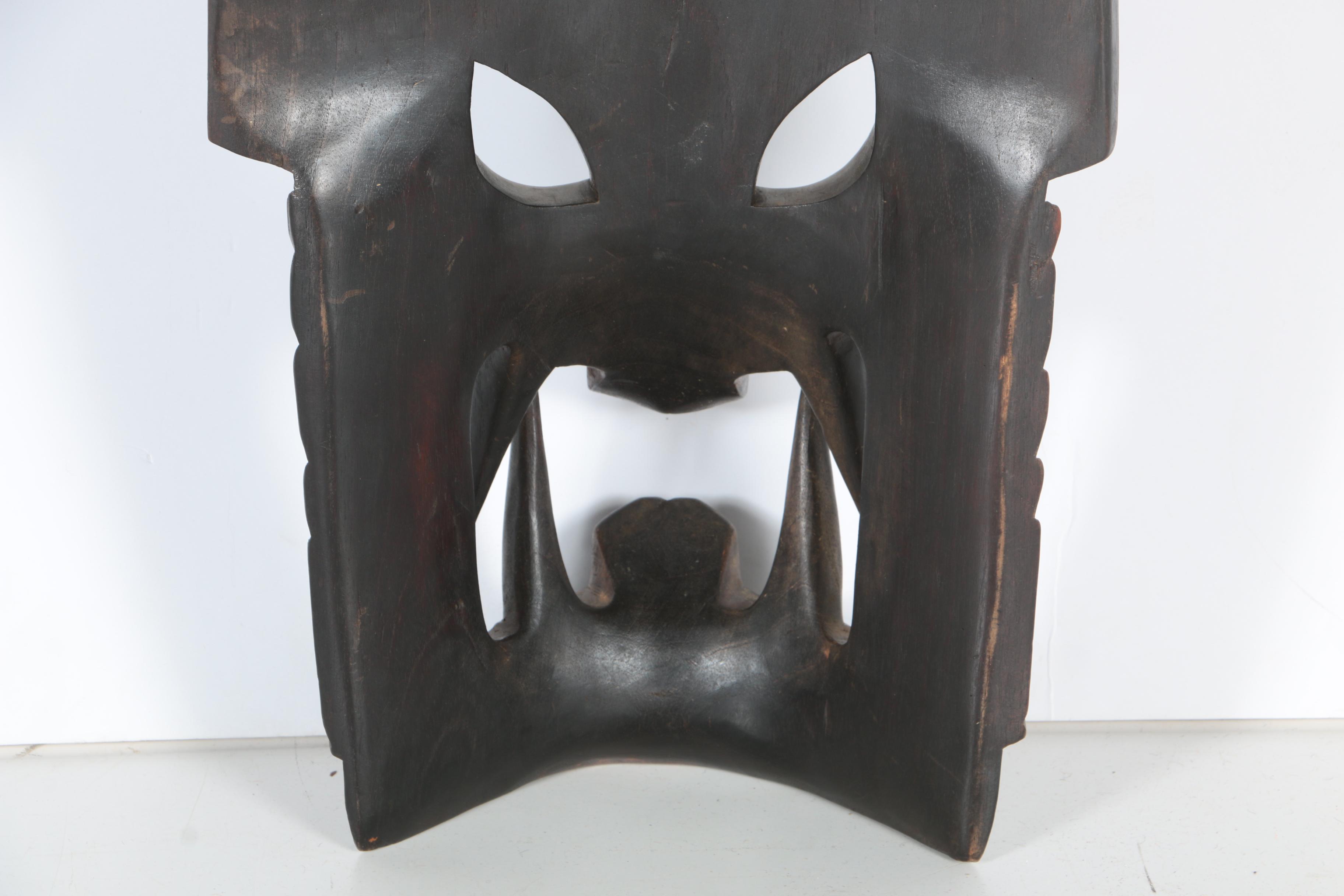 Igorot-Inspired Carved Wood Mask