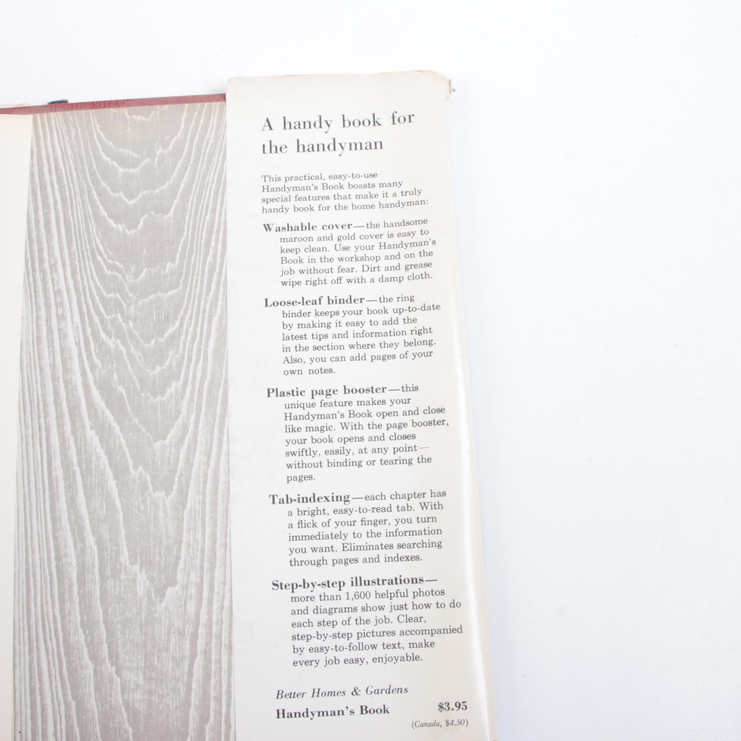 Non-Fiction Books Including 1951 "Better Homes and Gardens: Handyman's Book"